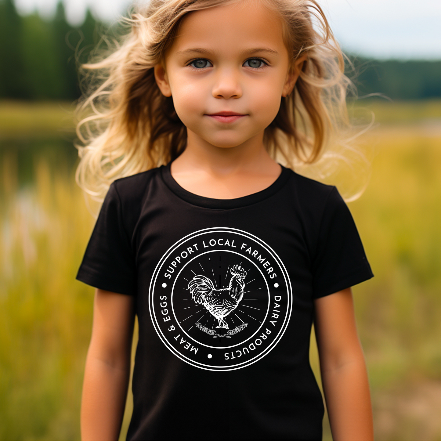 Support Local Farms - Youth Short Sleeve T-Shirt