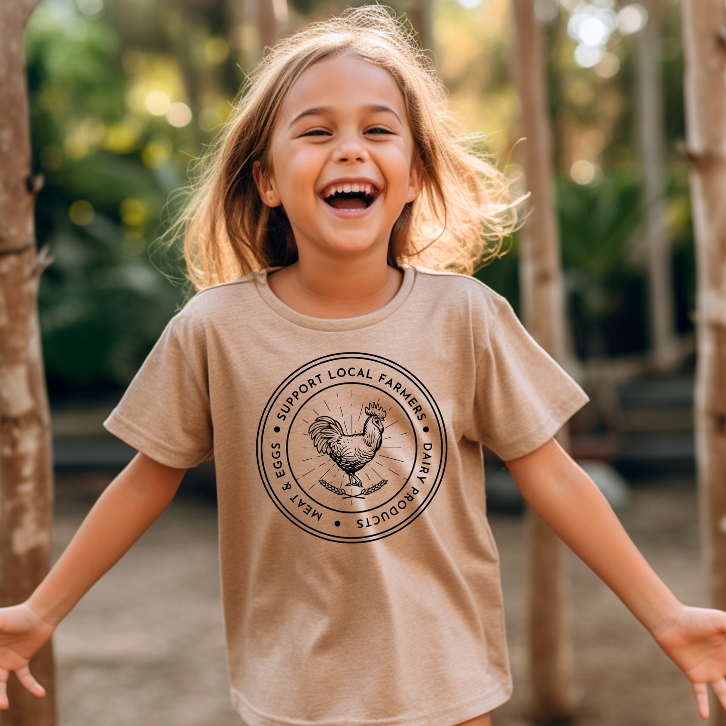 Support Local Farms - Youth Short Sleeve T-Shirt