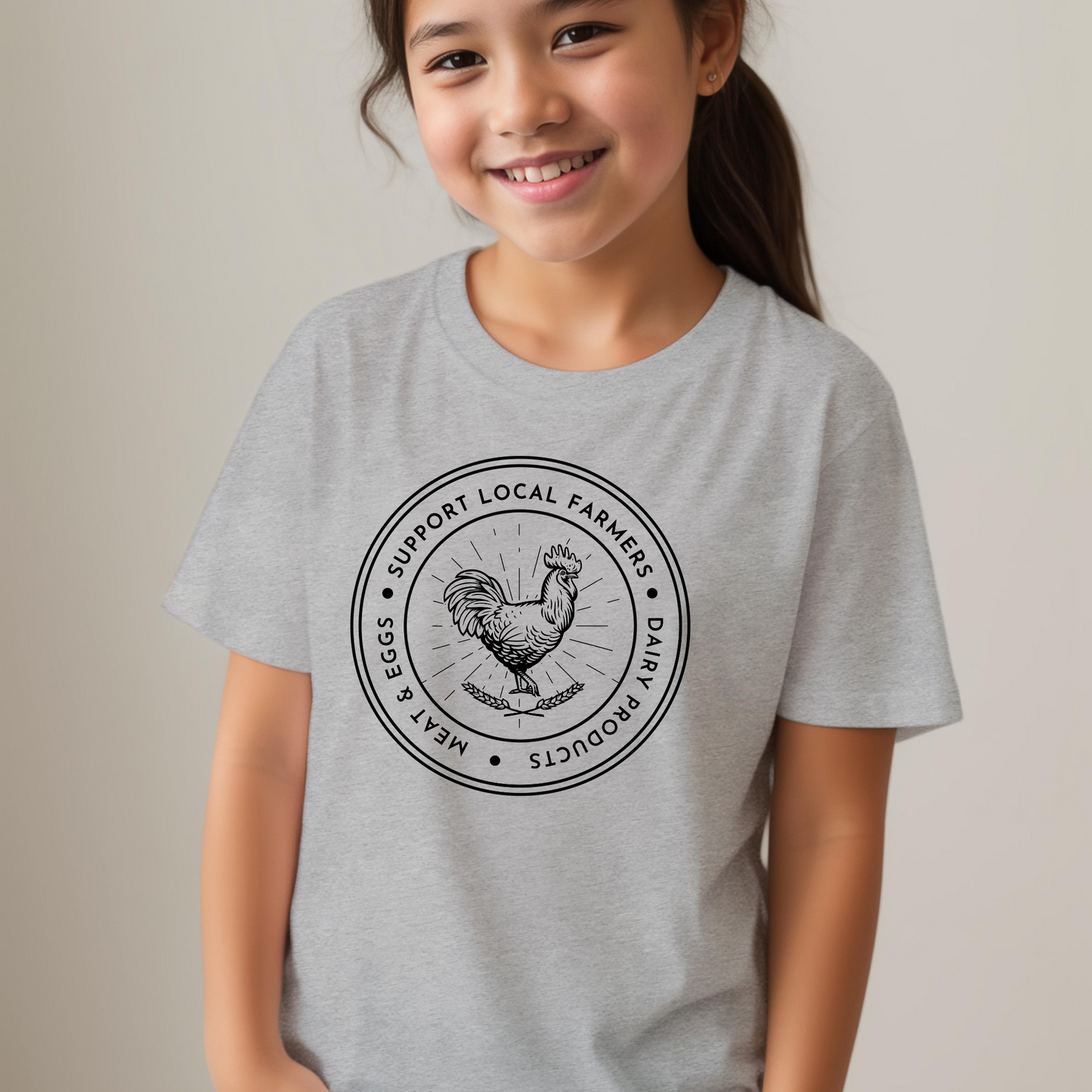 Support Local Farms - Youth Short Sleeve T-Shirt