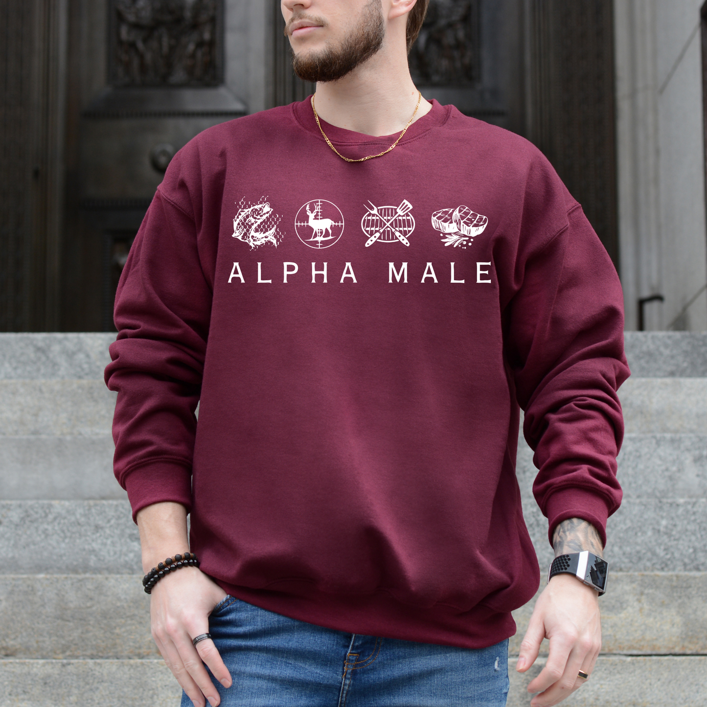 Alpha Male - Unisex Crewneck Sweatshirt