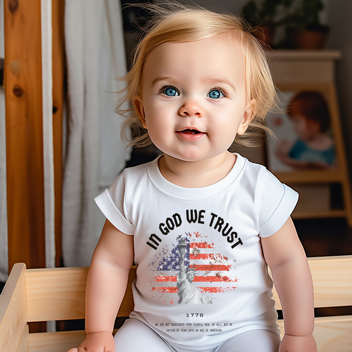 In God We Trust Red White & Blue - Baby Jersey Tee