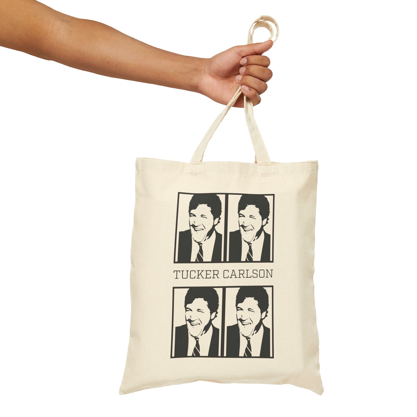 Tucker Carlson Warhol Style - Cotton Canvas Tote Bag