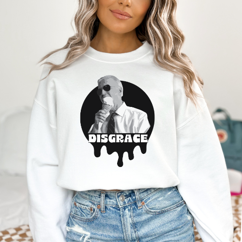 Biden Disgrace - Unisex Crewneck Sweatshirt