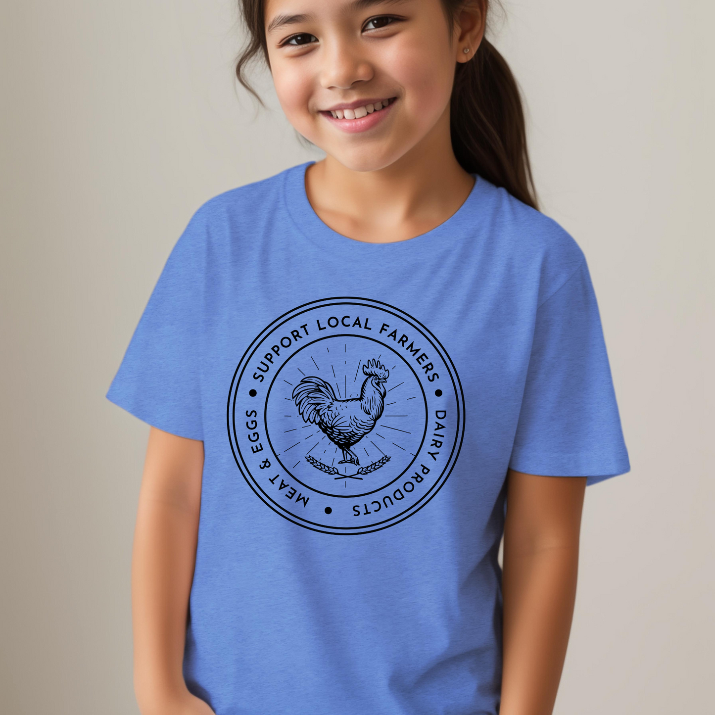 Support Local Farms - Youth Short Sleeve T-Shirt