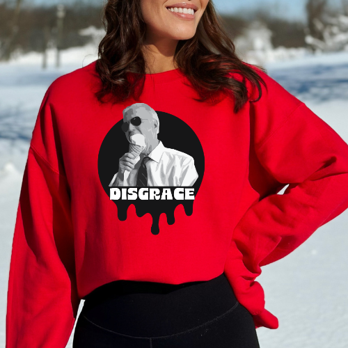 Biden Disgrace - Unisex Crewneck Sweatshirt