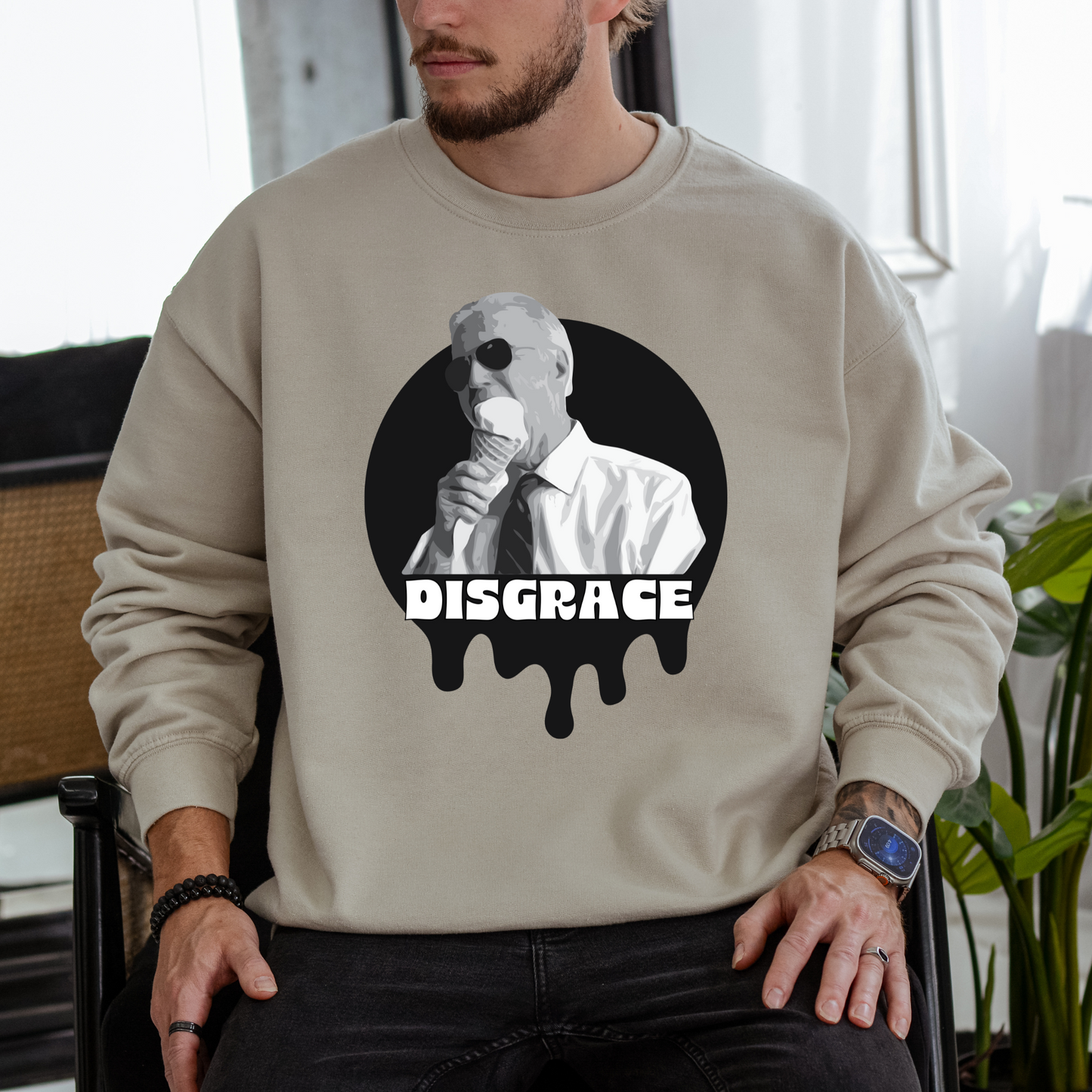 Biden Disgrace - Unisex Crewneck Sweatshirt