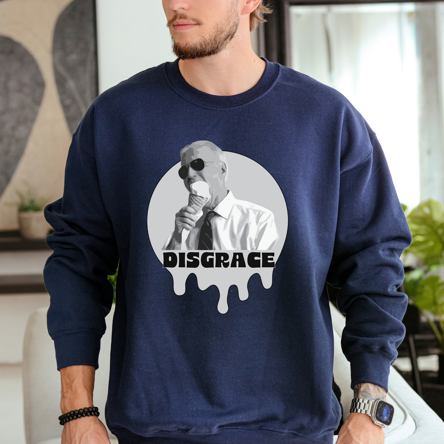 Biden Disgrace - Unisex Crewneck Sweatshirt
