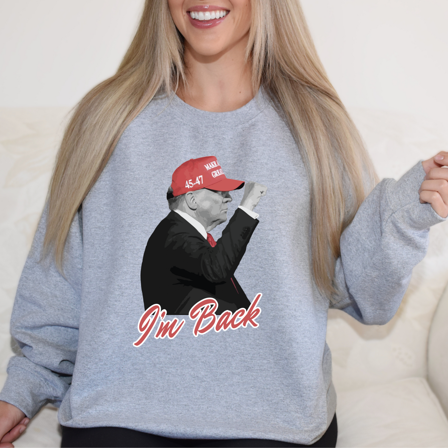 Trump "I'm Back" - Unisex Crewneck Sweatshirt