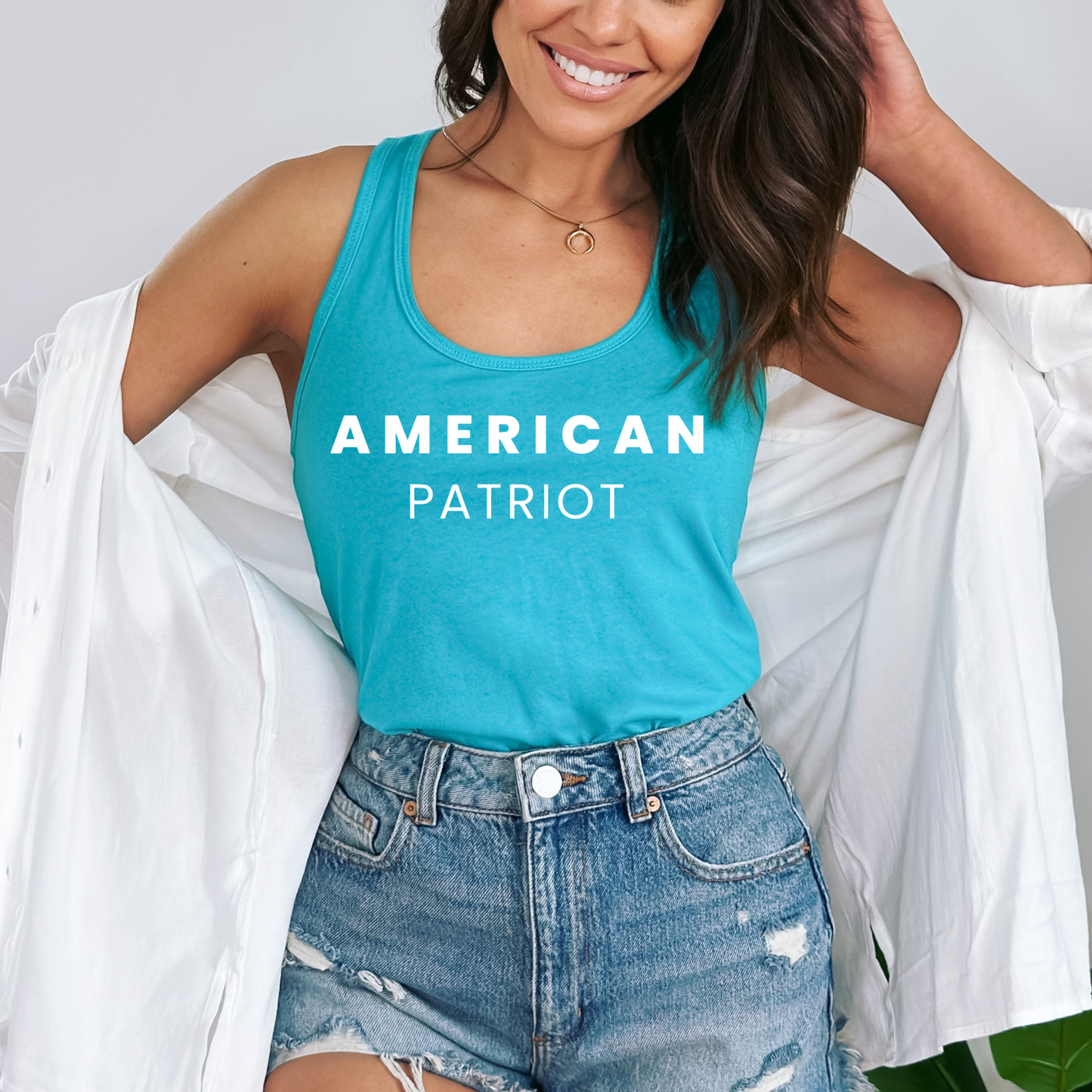 American Patriot - Women's Racerback Tank