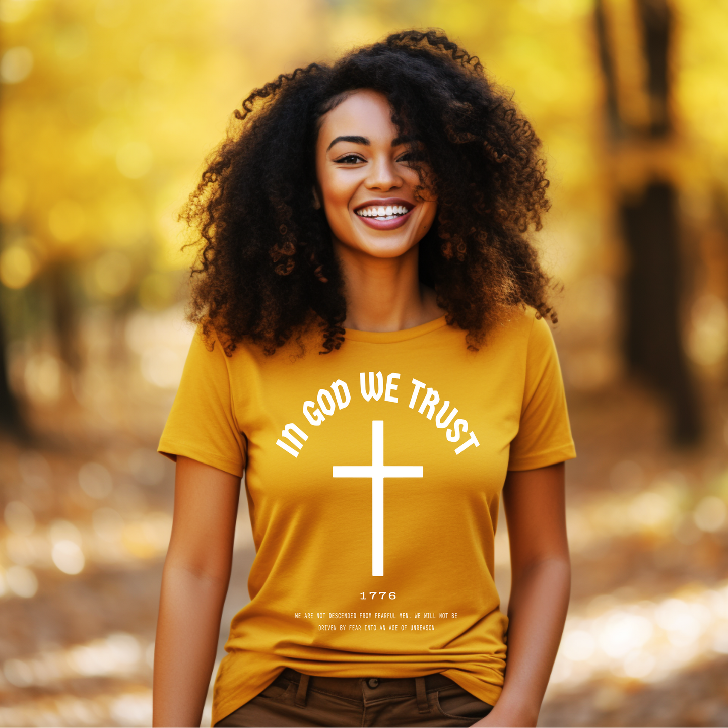 In God We Trust Cross - Unisex Jersey Tee
