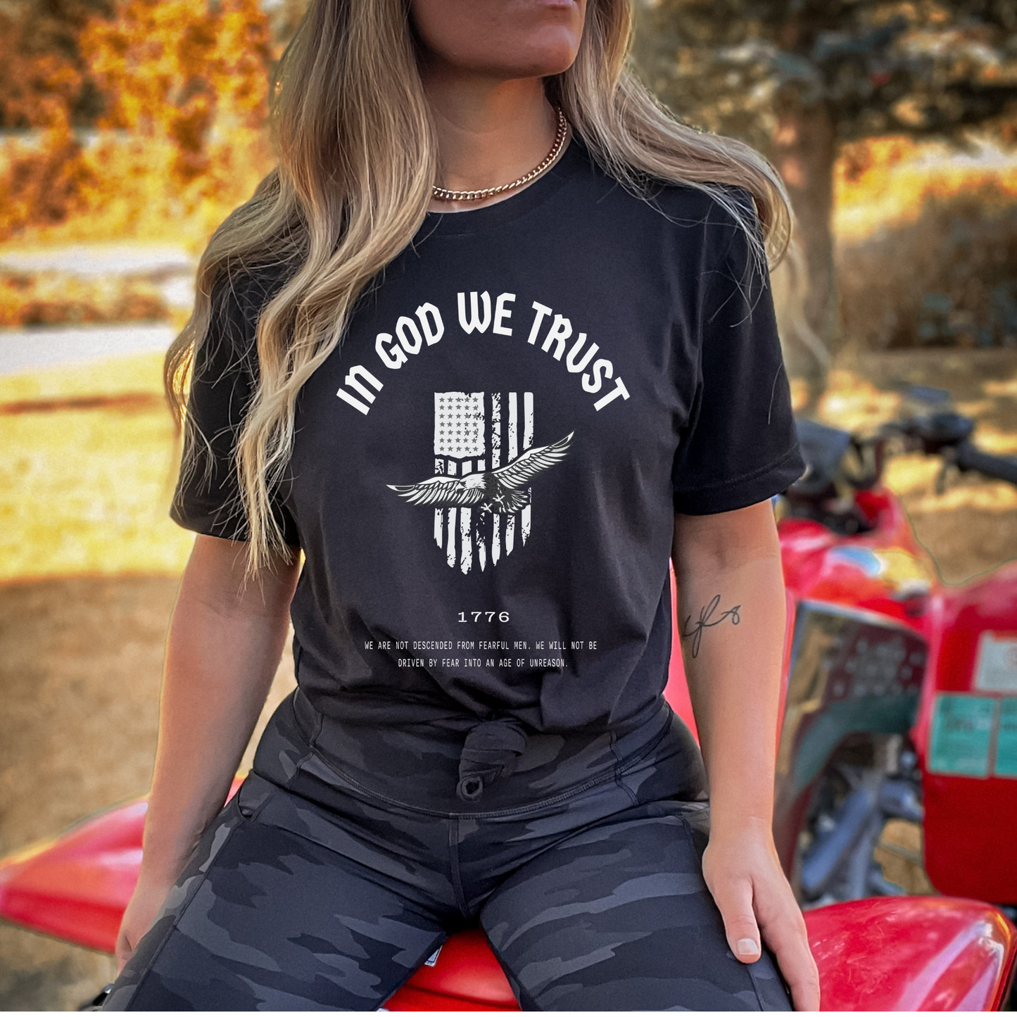 In God We Trust Patriot Eagle - Unisex Jersey Tee