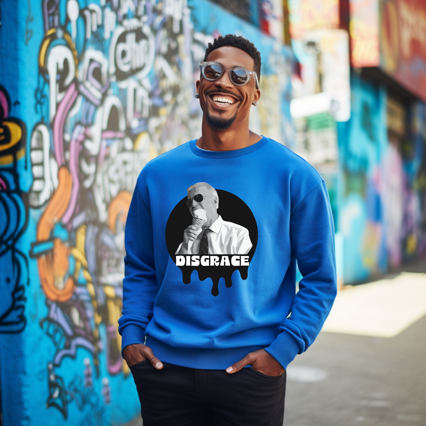 Biden Disgrace - Unisex Crewneck Sweatshirt