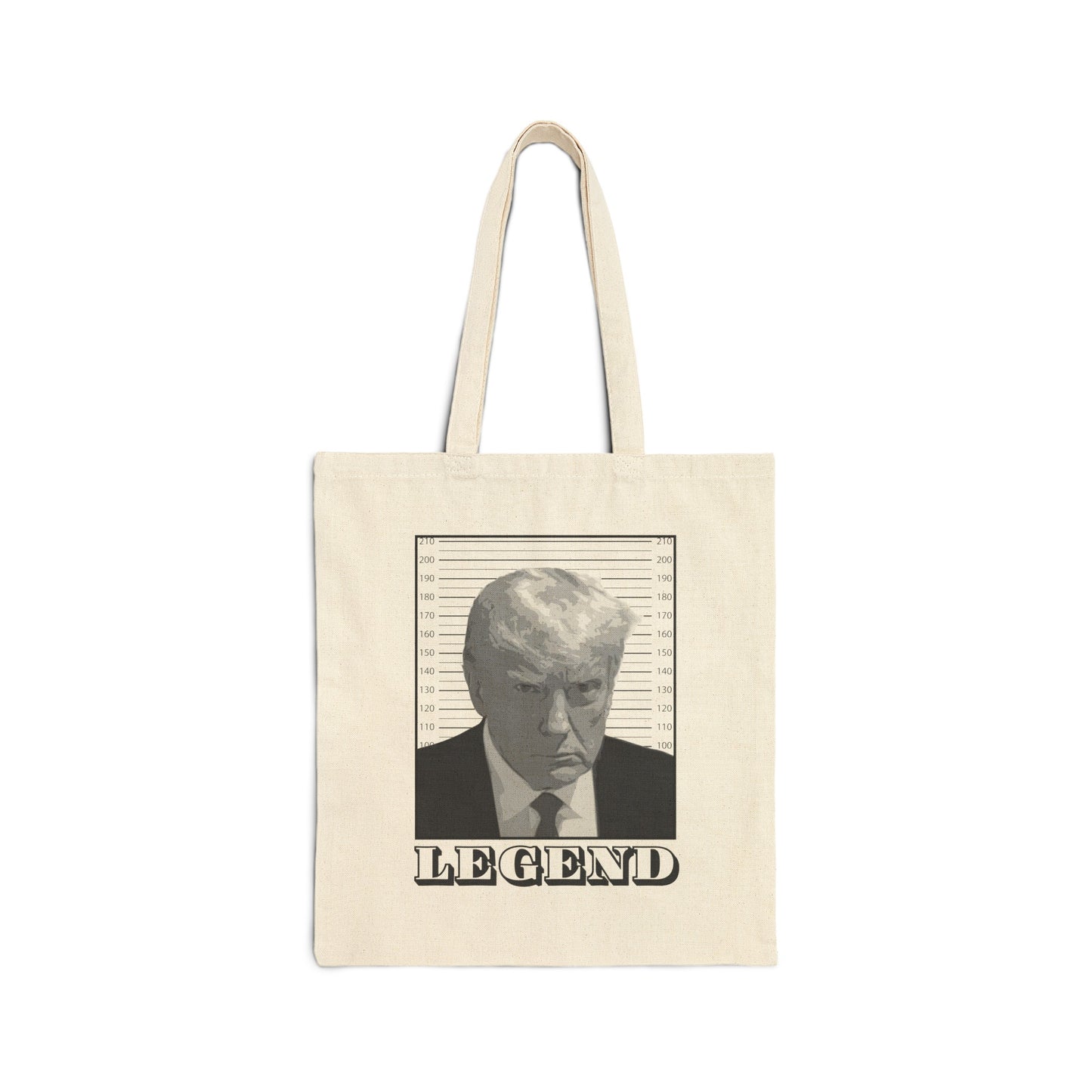 Trump Mugshot Legend - Cotton Canvas Tote Bag