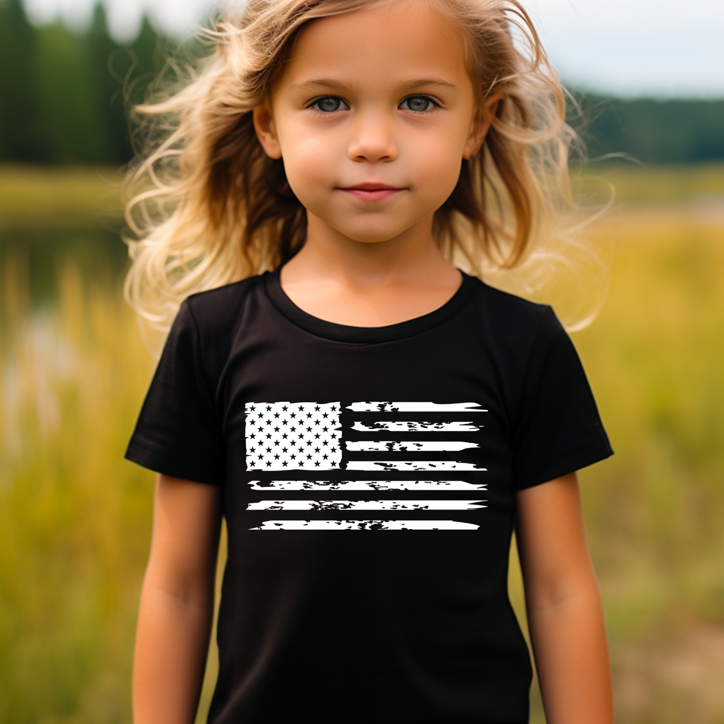 American Flag - Youth Jersey T-Shirt