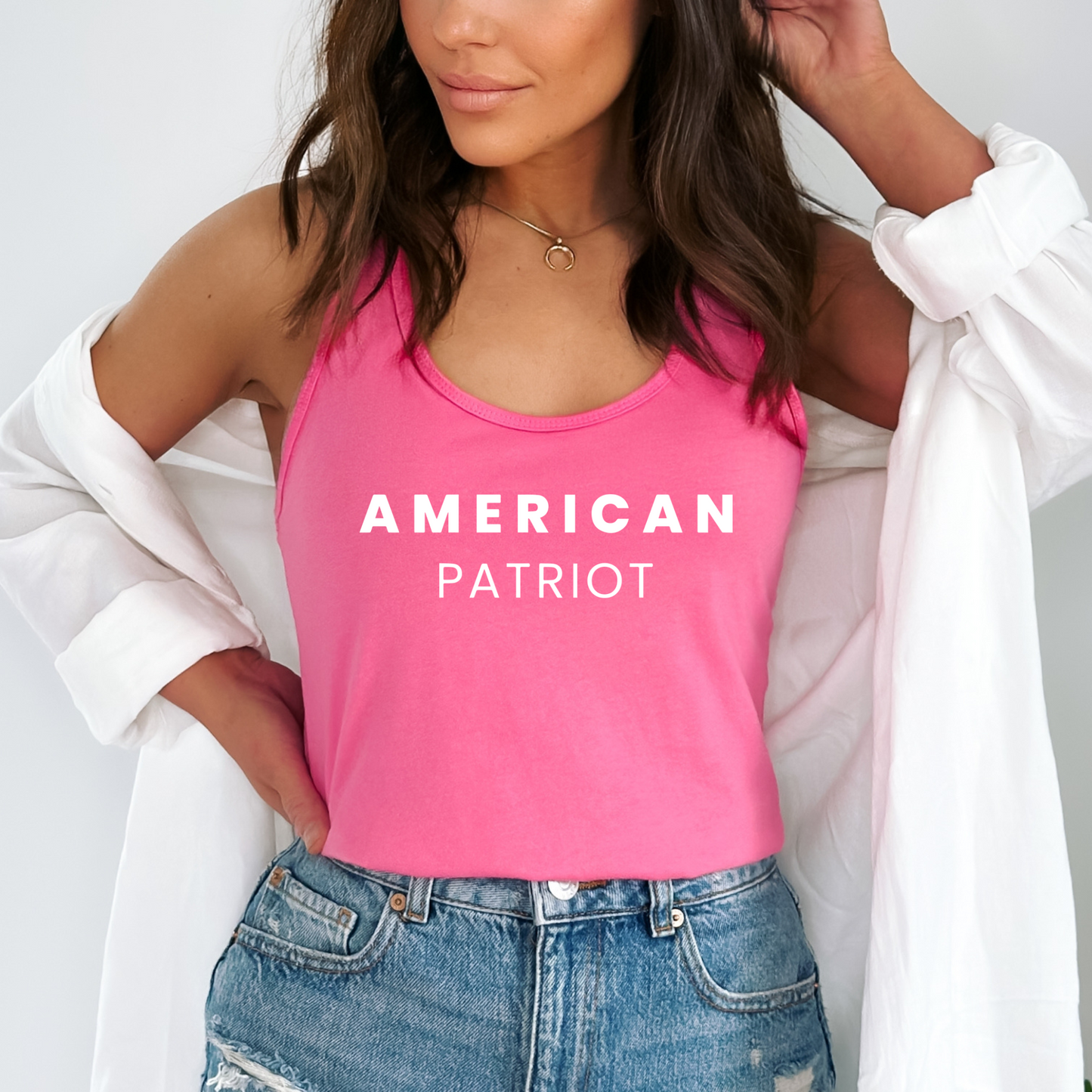 American Patriot - Women's Racerback Tank