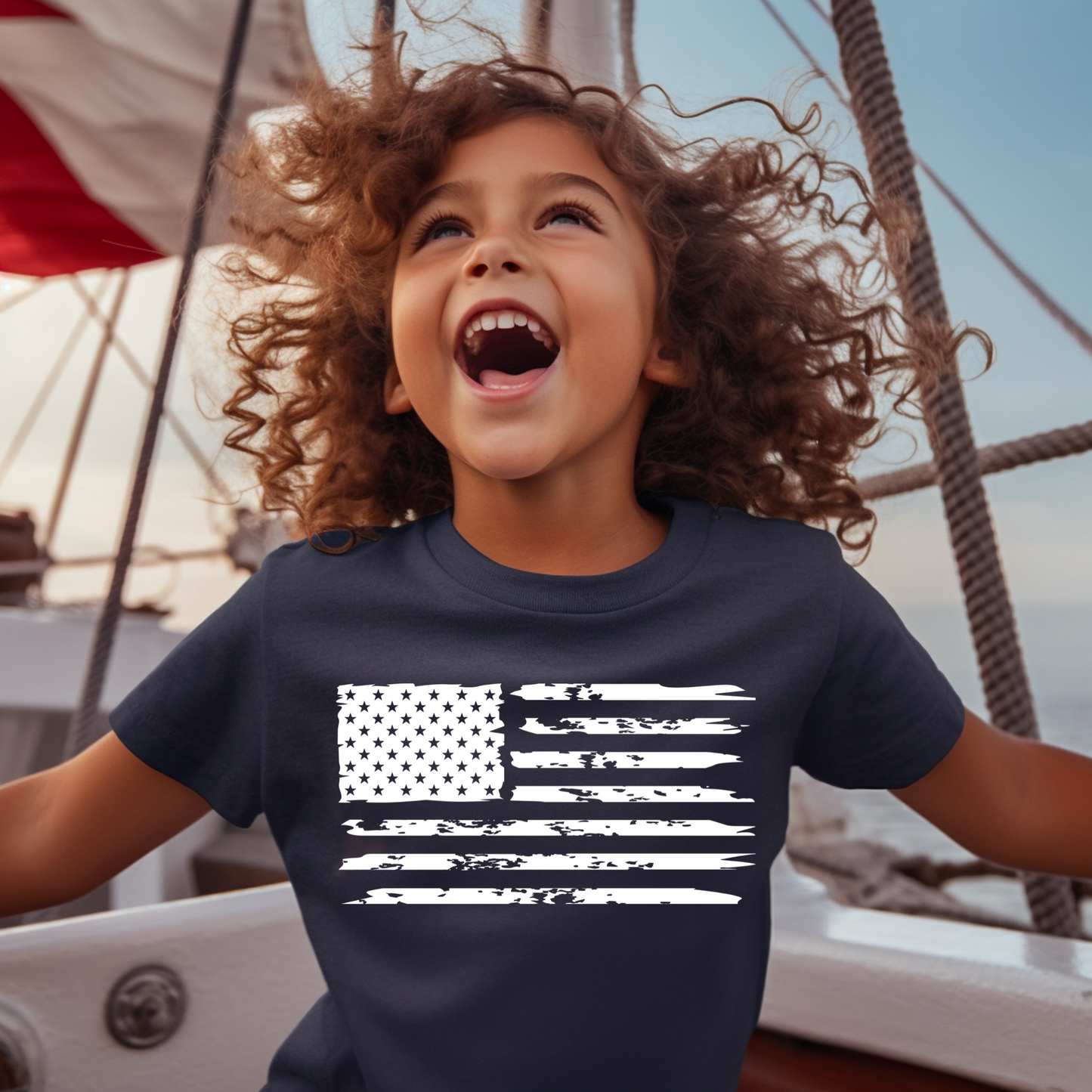 American Flag - Youth Jersey T-Shirt