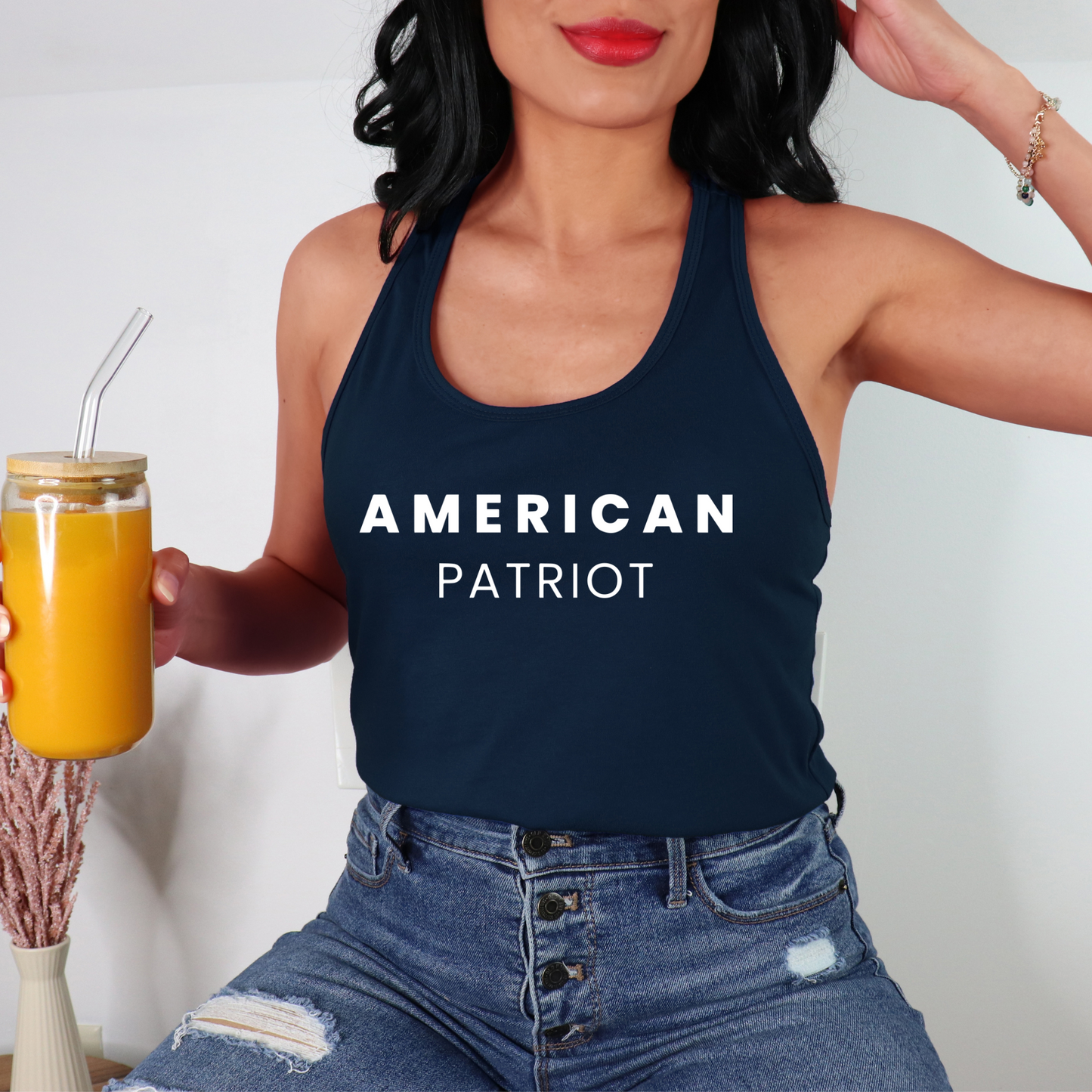American Patriot - Women's Racerback Tank