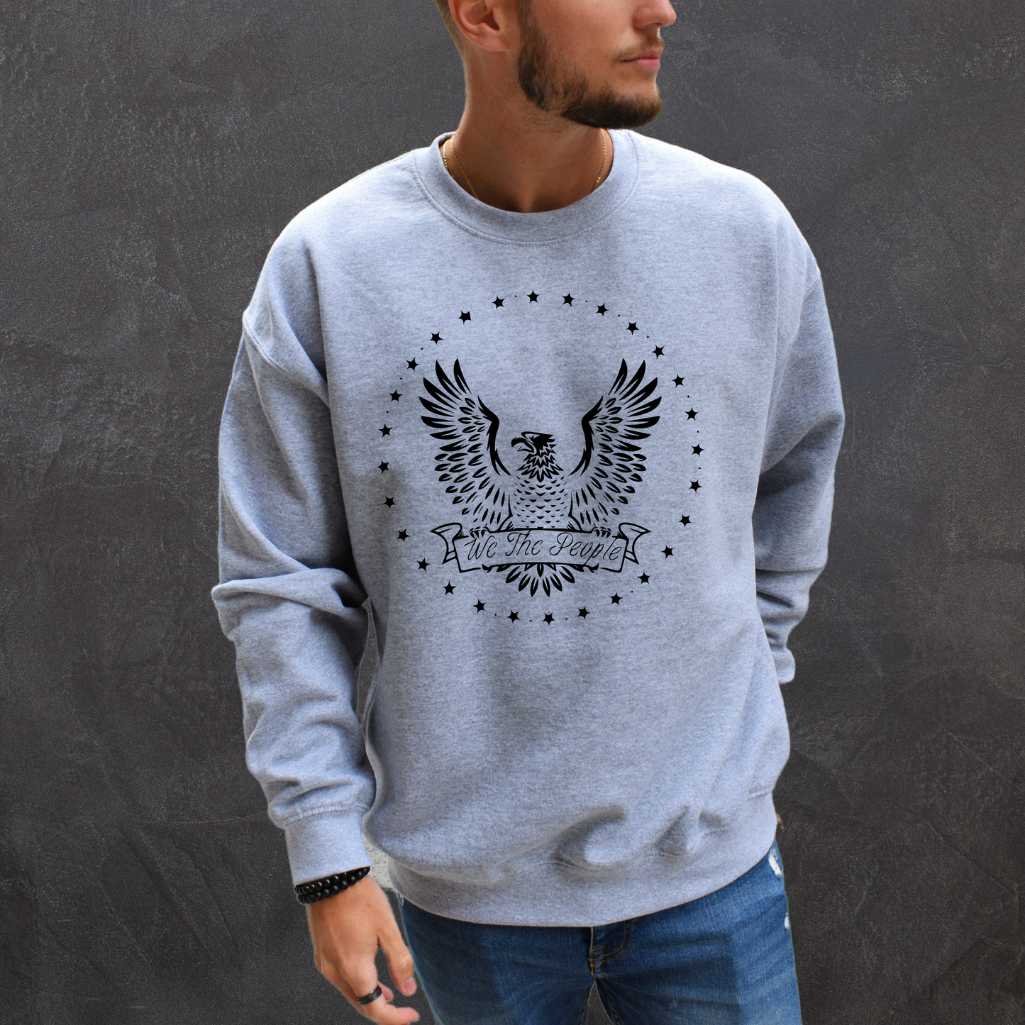 We The People Eagle Stars - Unisex Crewneck Sweatshirt