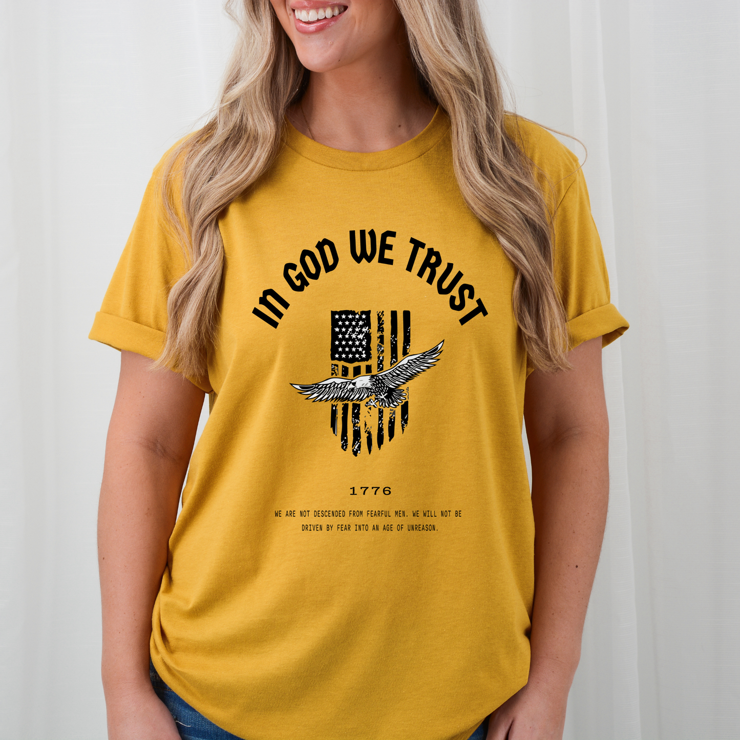 In God We Trust Patriot Eagle - Unisex Jersey Tee