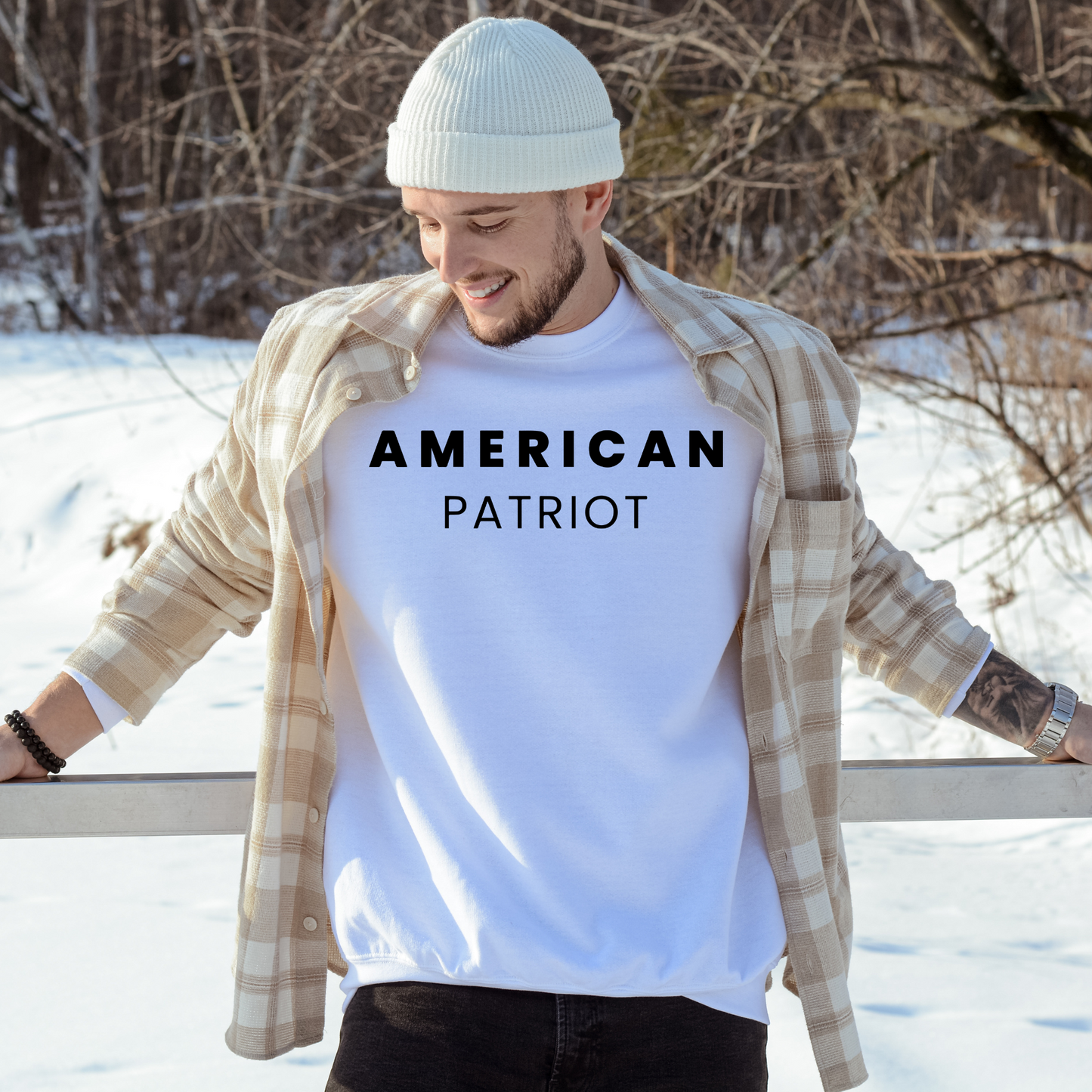 American Patriot - Unisex Crewneck Sweatshirt