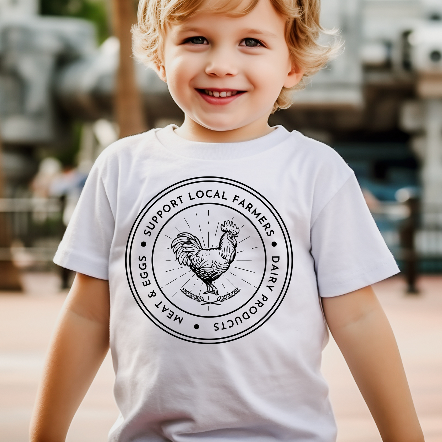Support Local Farmers - Youth Short Sleeve T-Shirt