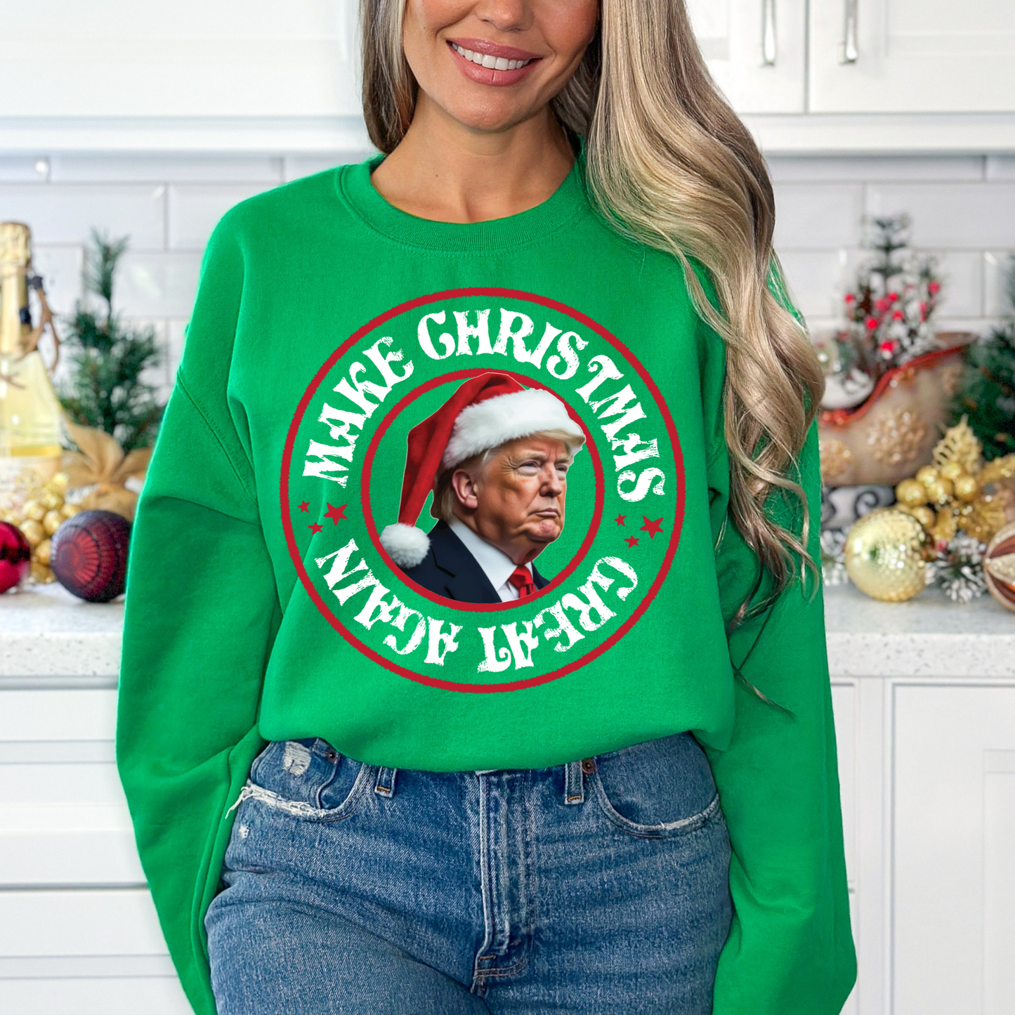 Make Christmas Great Again - Unisex Crewneck Sweatshirt