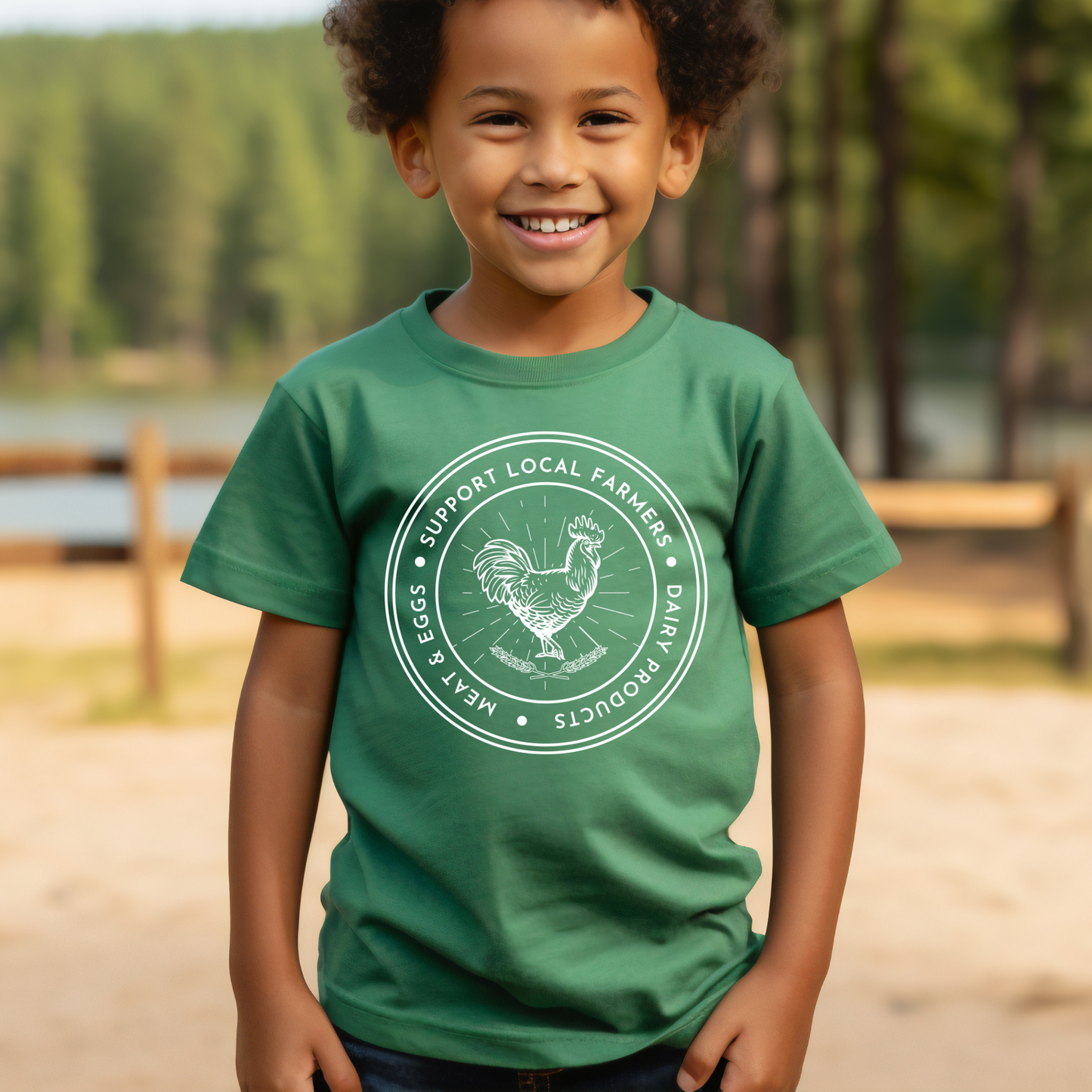 Support Local Farmers - Youth Short Sleeve T-Shirt