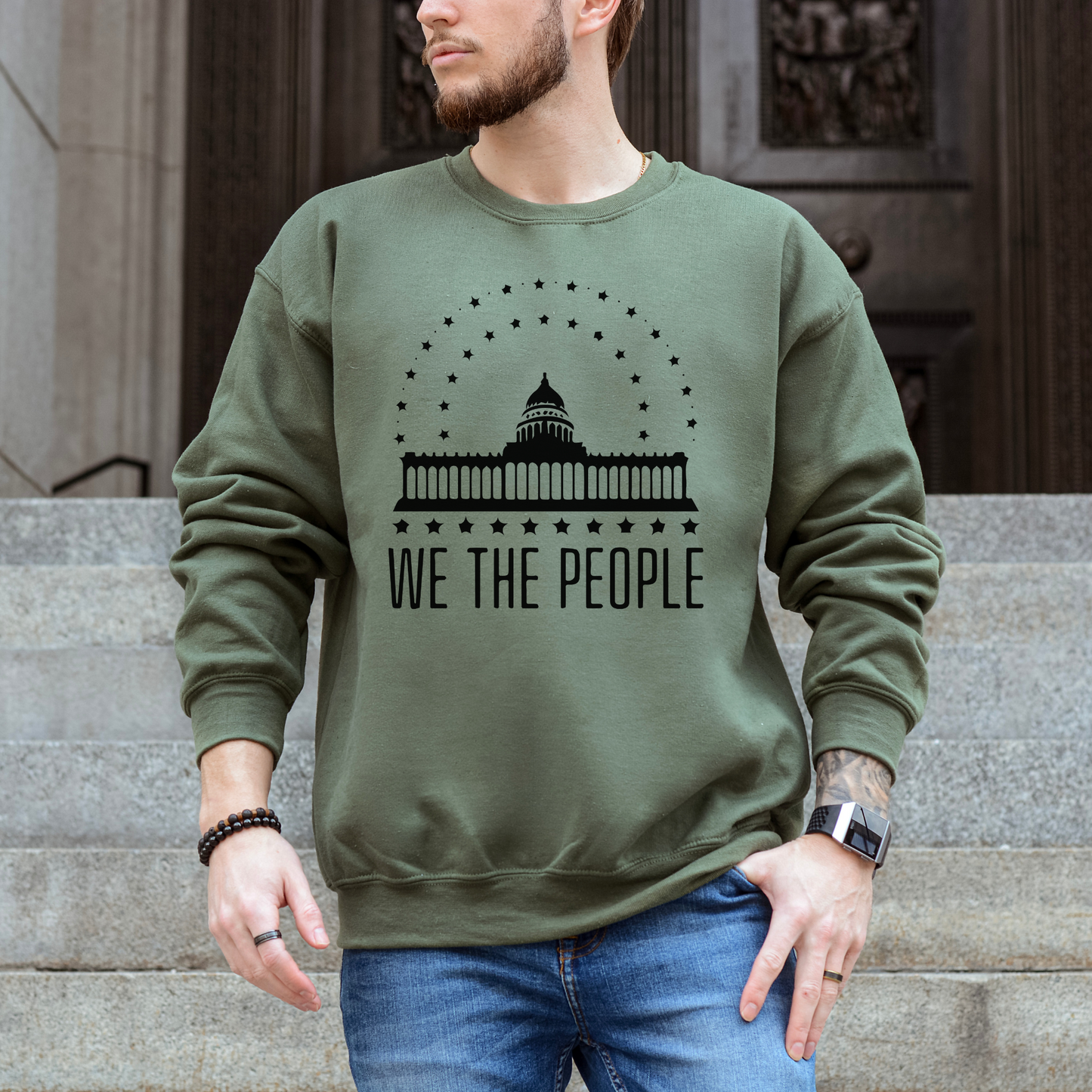 We The People's House - Unisex Crewneck Sweatshirt