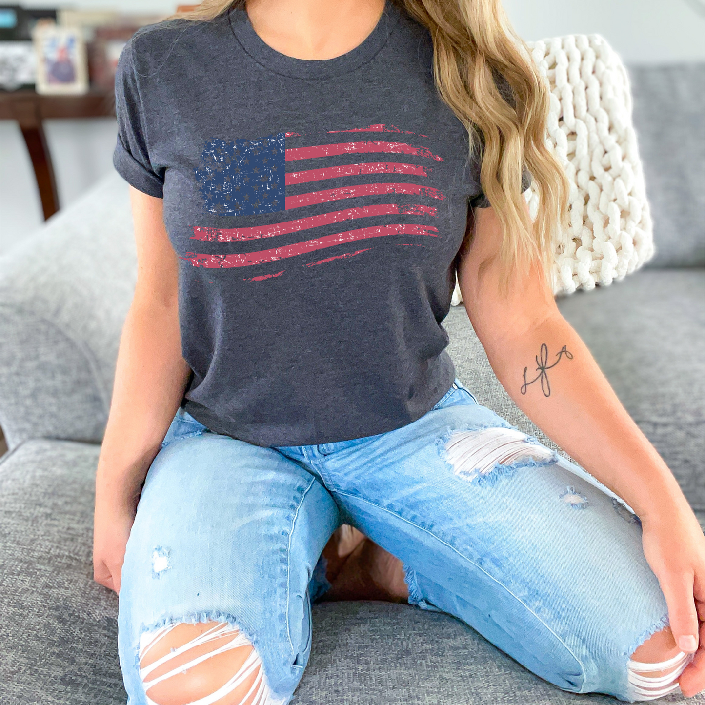 American Flag - Unisex Jersey T-Shirt