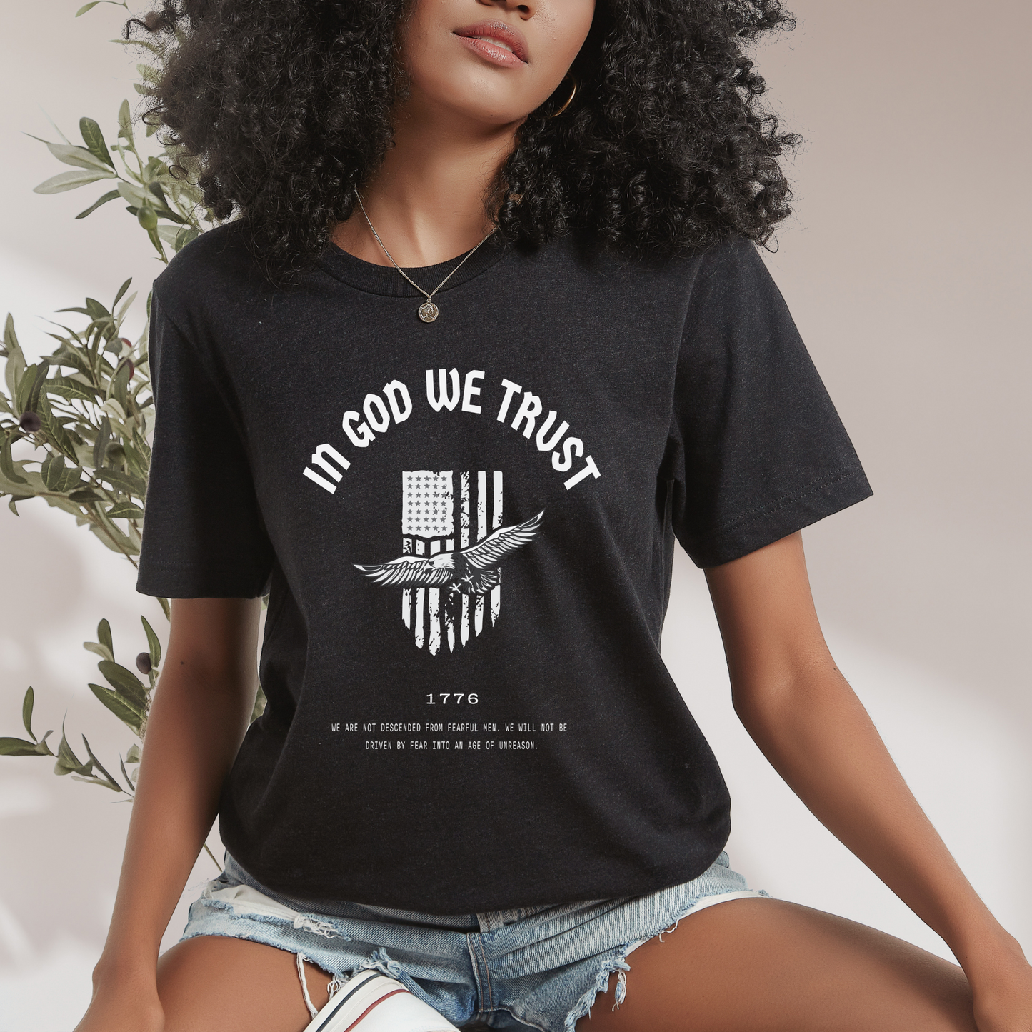 In God We Trust Patriot Eagle - Unisex Jersey Tee