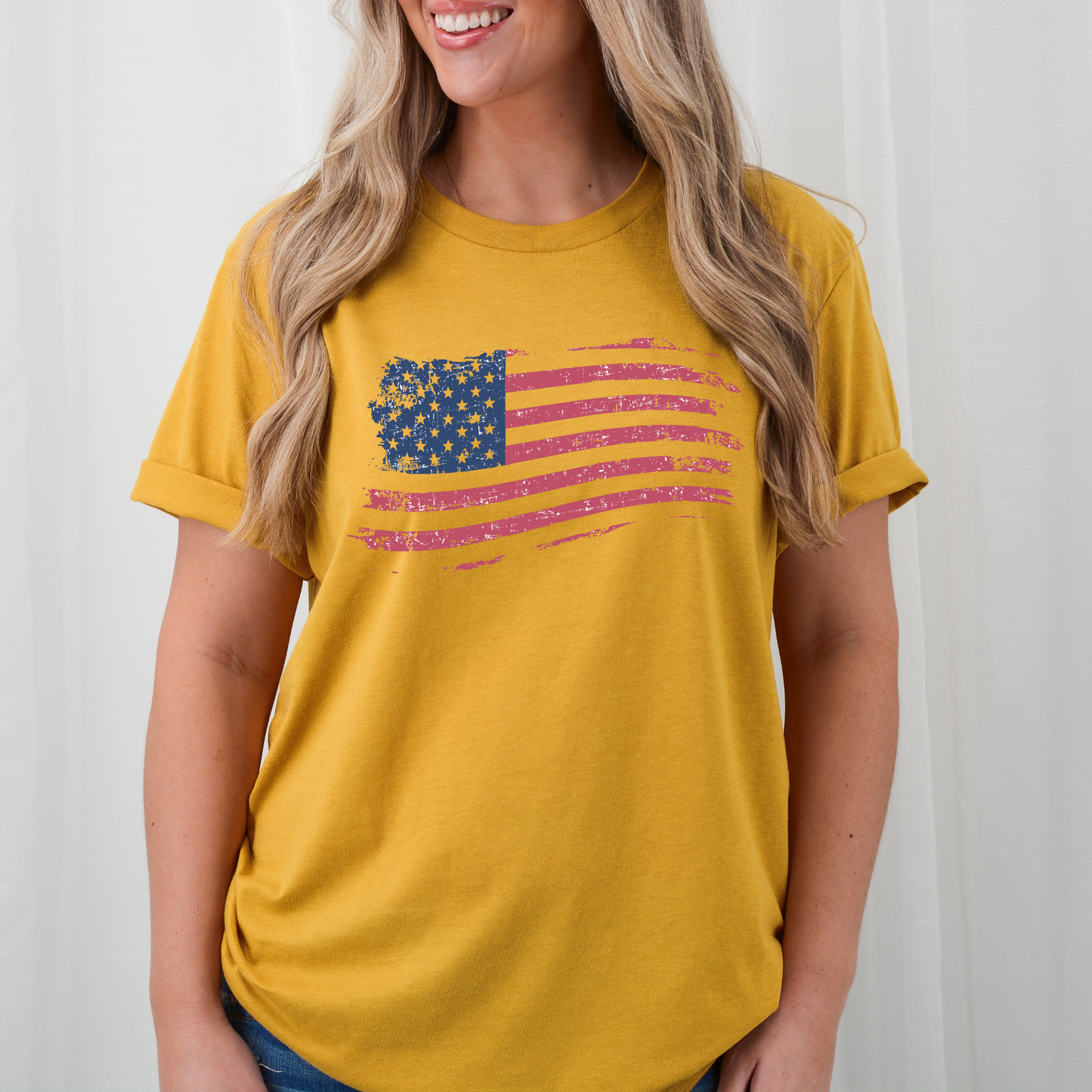 American Flag - Unisex Jersey T-Shirt