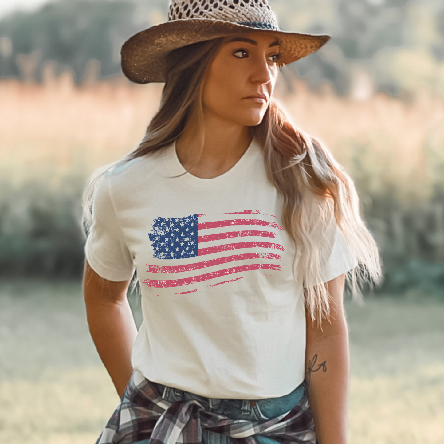 American Flag - Unisex Jersey T-Shirt