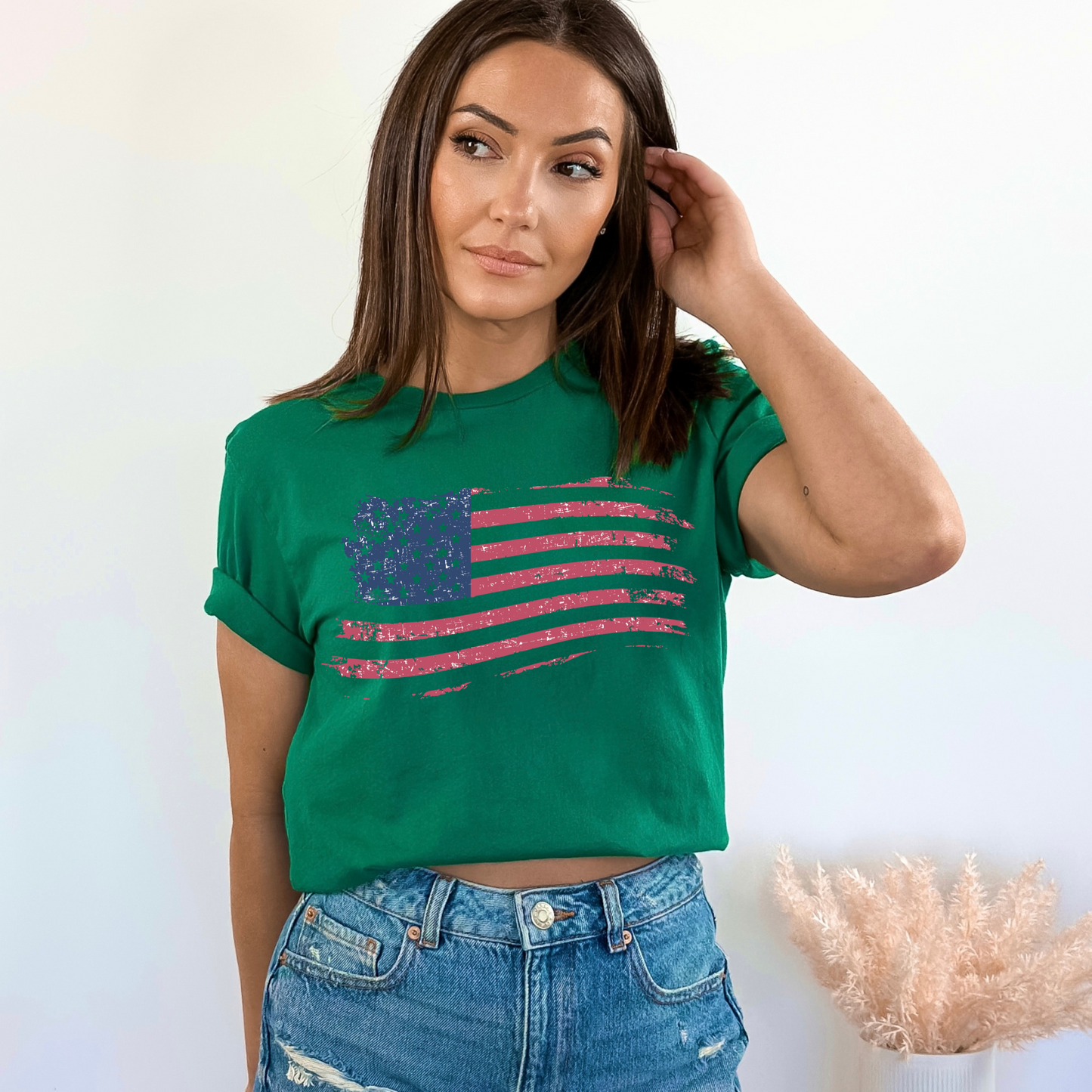 American Flag - Unisex Jersey T-Shirt