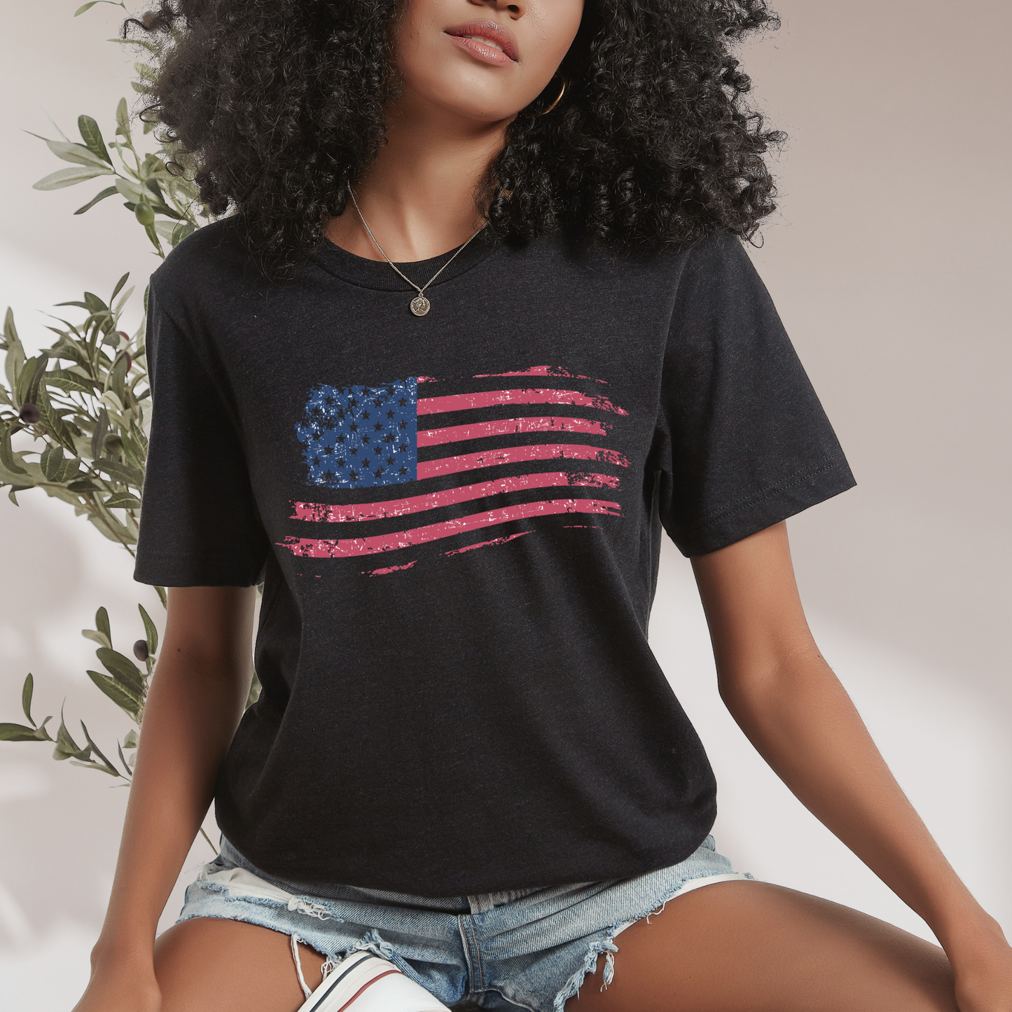 American Flag - Unisex Jersey T-Shirt