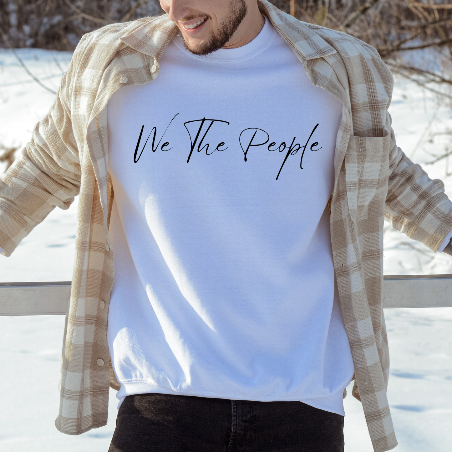 We The People Script - Unisex Crewneck Sweatshirt