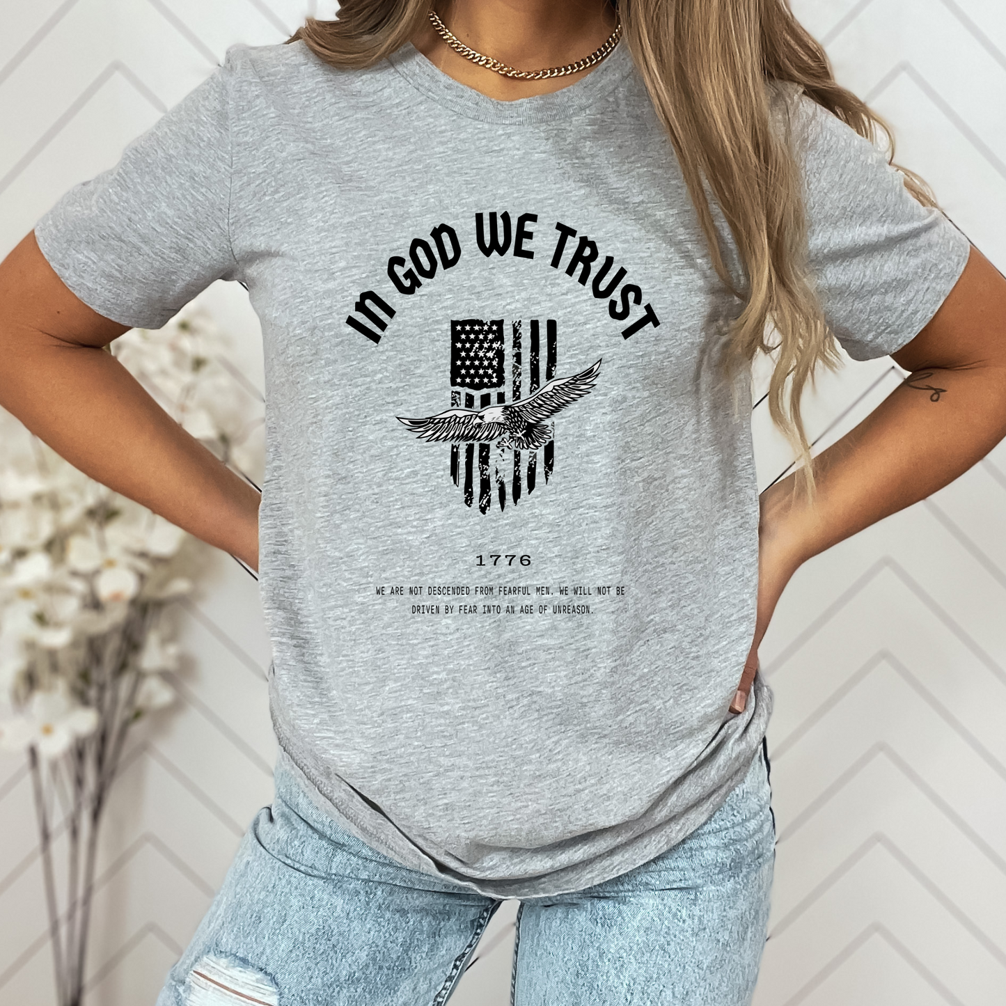 In God We Trust Patriot Eagle - Unisex Jersey Tee