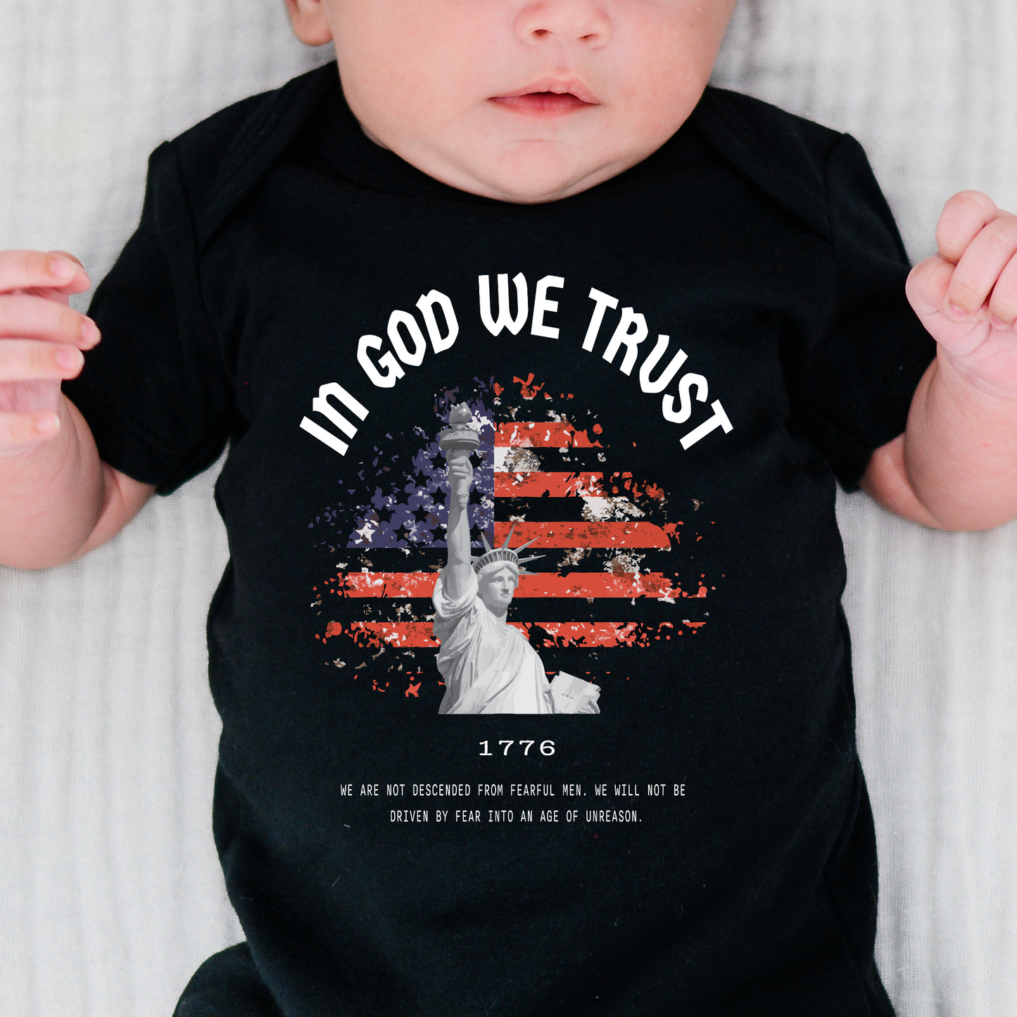 In God We Trust Red White & Blue - Baby Onesie