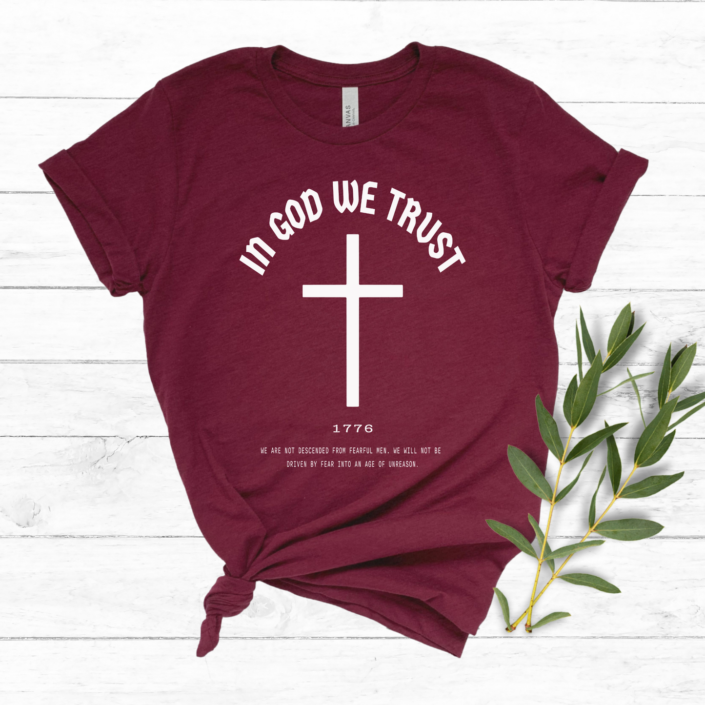 In God We Trust Cross - Unisex Jersey Tee