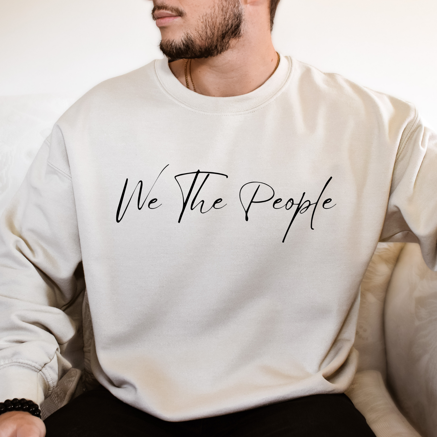 We The People Script - Unisex Crewneck Sweatshirt