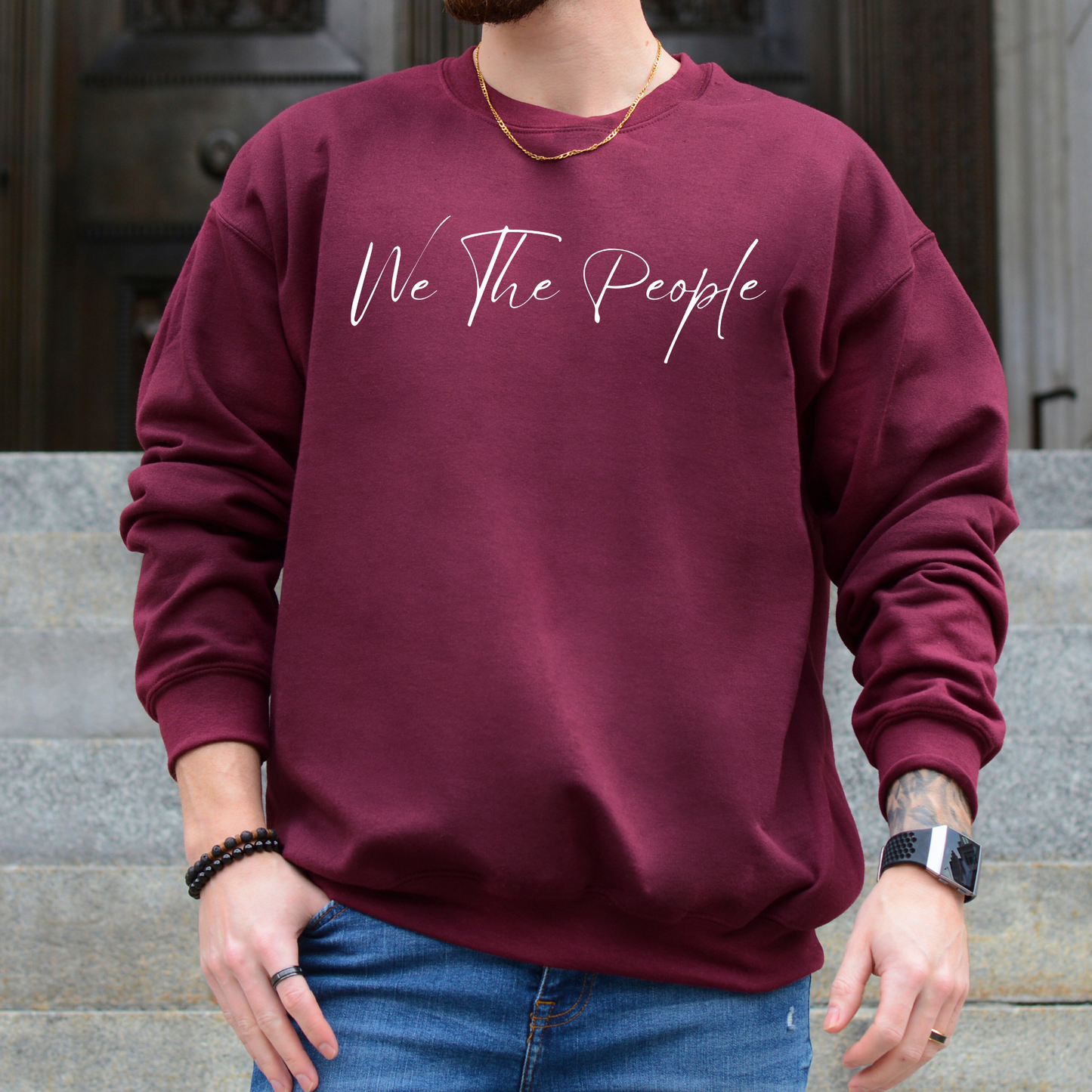 We The People Script - Unisex Crewneck Sweatshirt