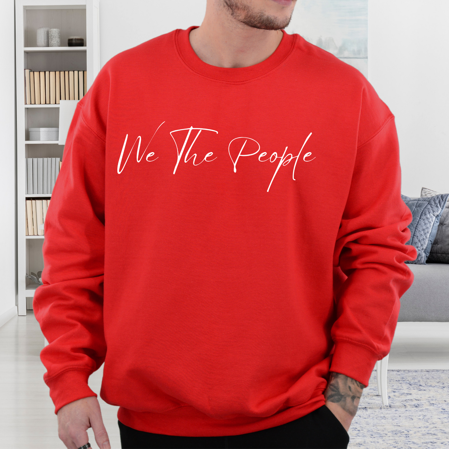 We The People Script - Unisex Crewneck Sweatshirt