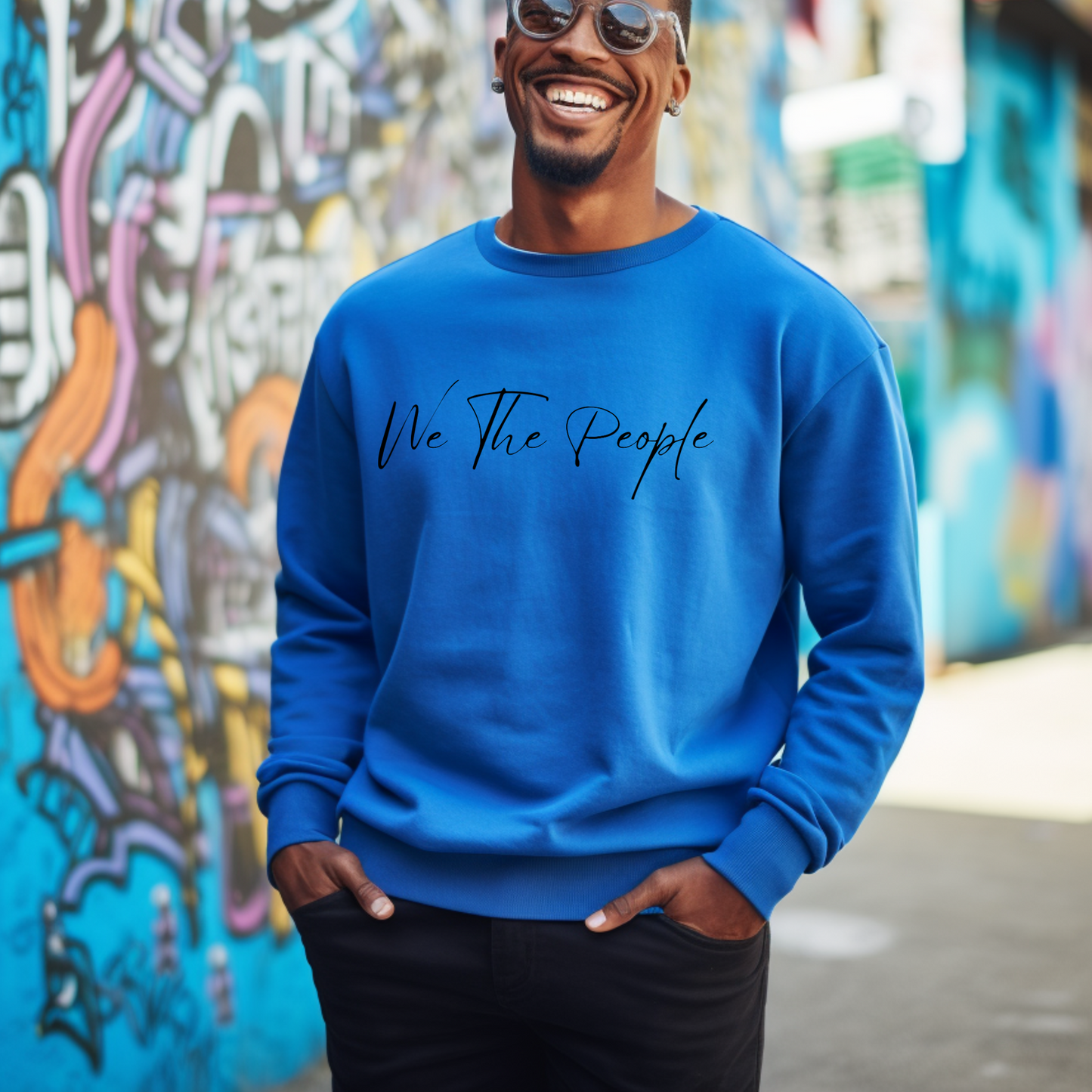 We The People Script - Unisex Crewneck Sweatshirt