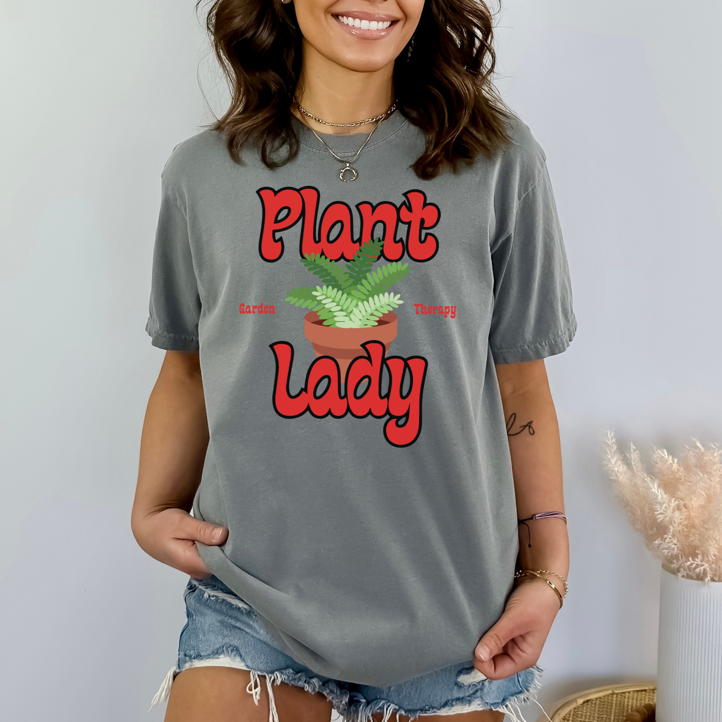 Plant Lady - Unisex Garment-Dyed Heavyweight Tee