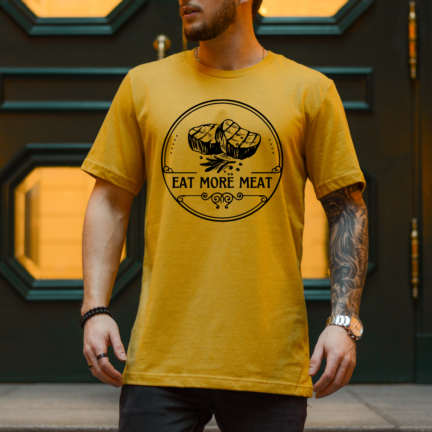 Eat More Meat - Unisex Jersey Tee
