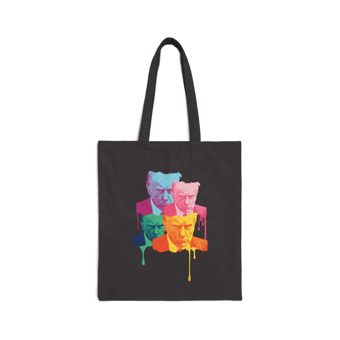 Trump Mugshot Drip - Cotton Canvas Tote Bag