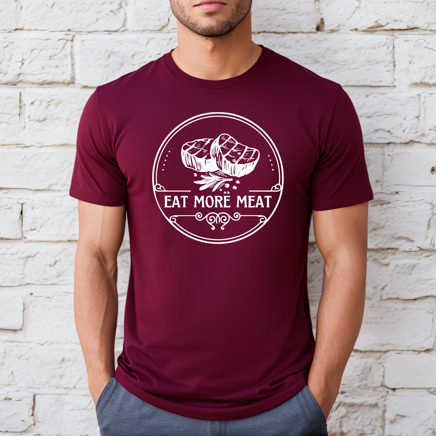 Eat More Meat - Unisex Jersey Tee
