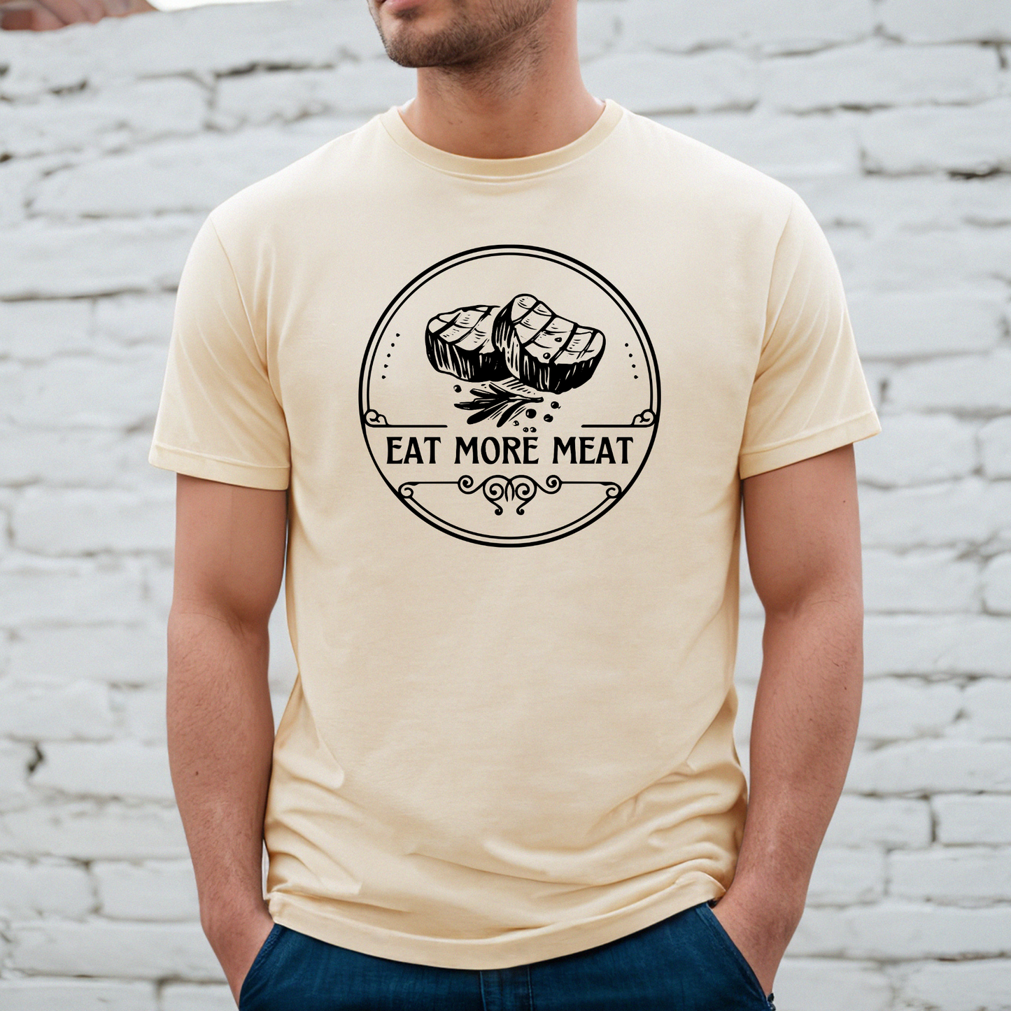Eat More Meat - Unisex Jersey Tee