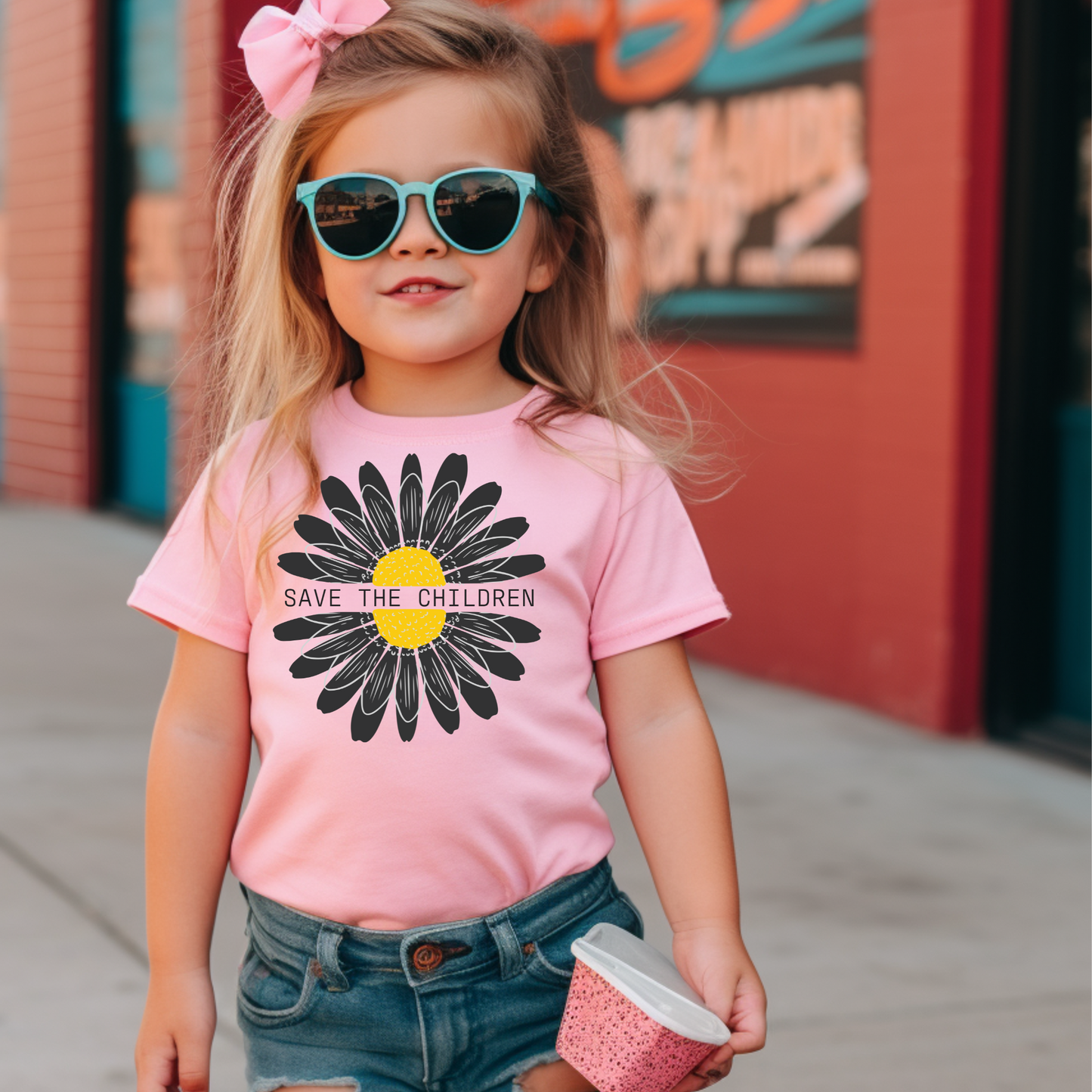 Save The Children Sunflower - Toddler Jersey Tee