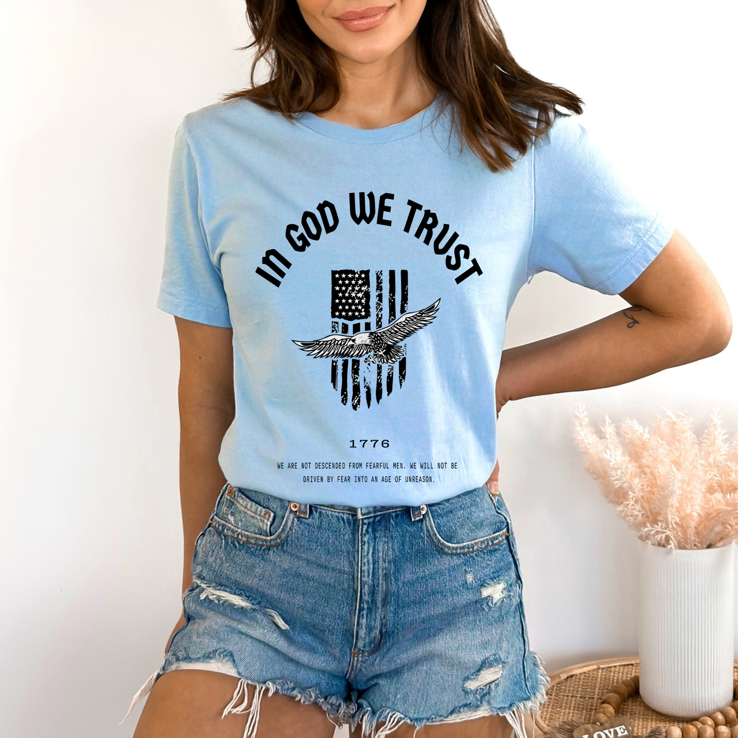 In God We Trust Patriot Eagle - Unisex Jersey Tee