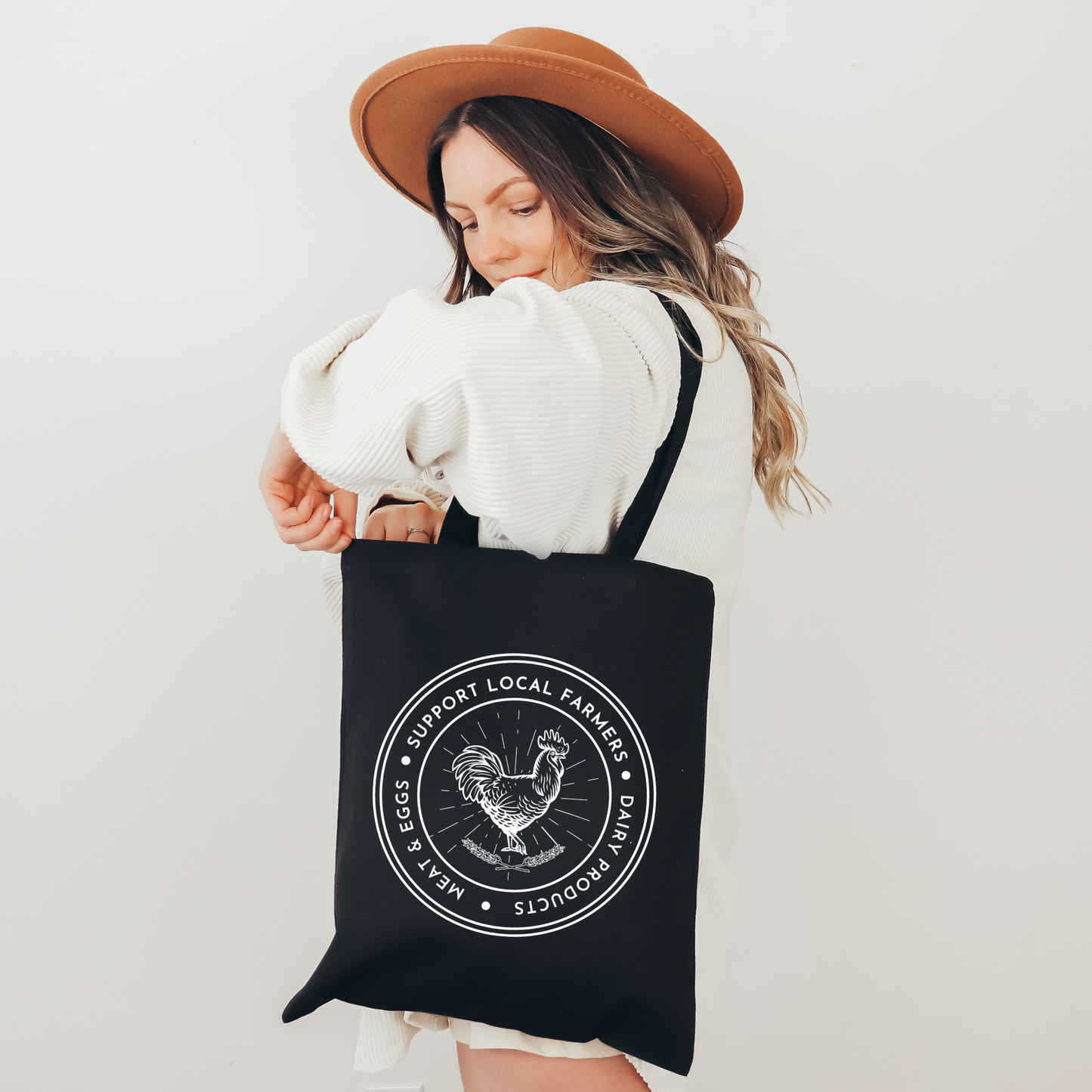 Support Farmers - Cotton Canvas Tote Bag